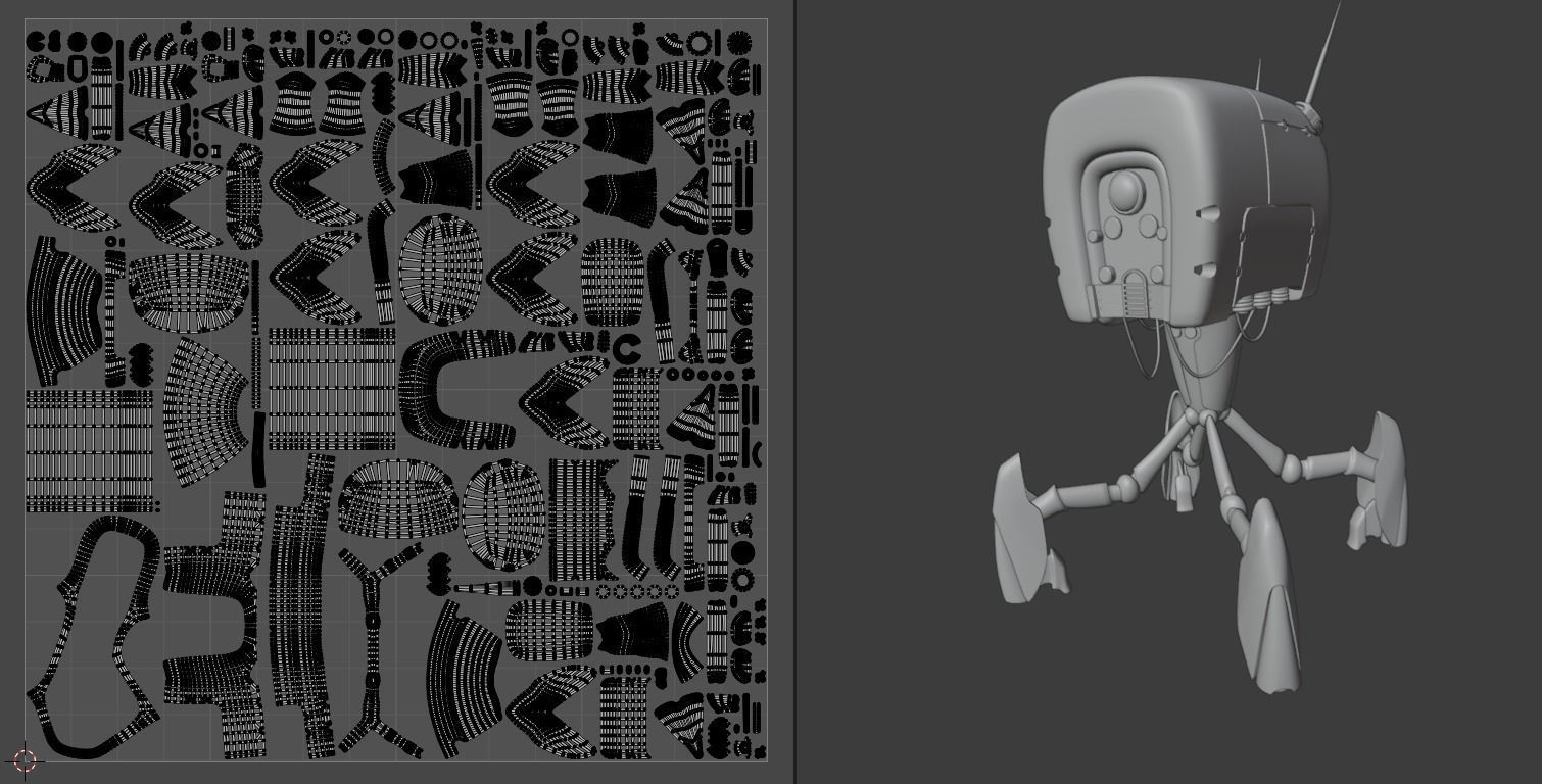 Robot character 3d model 3D model_4