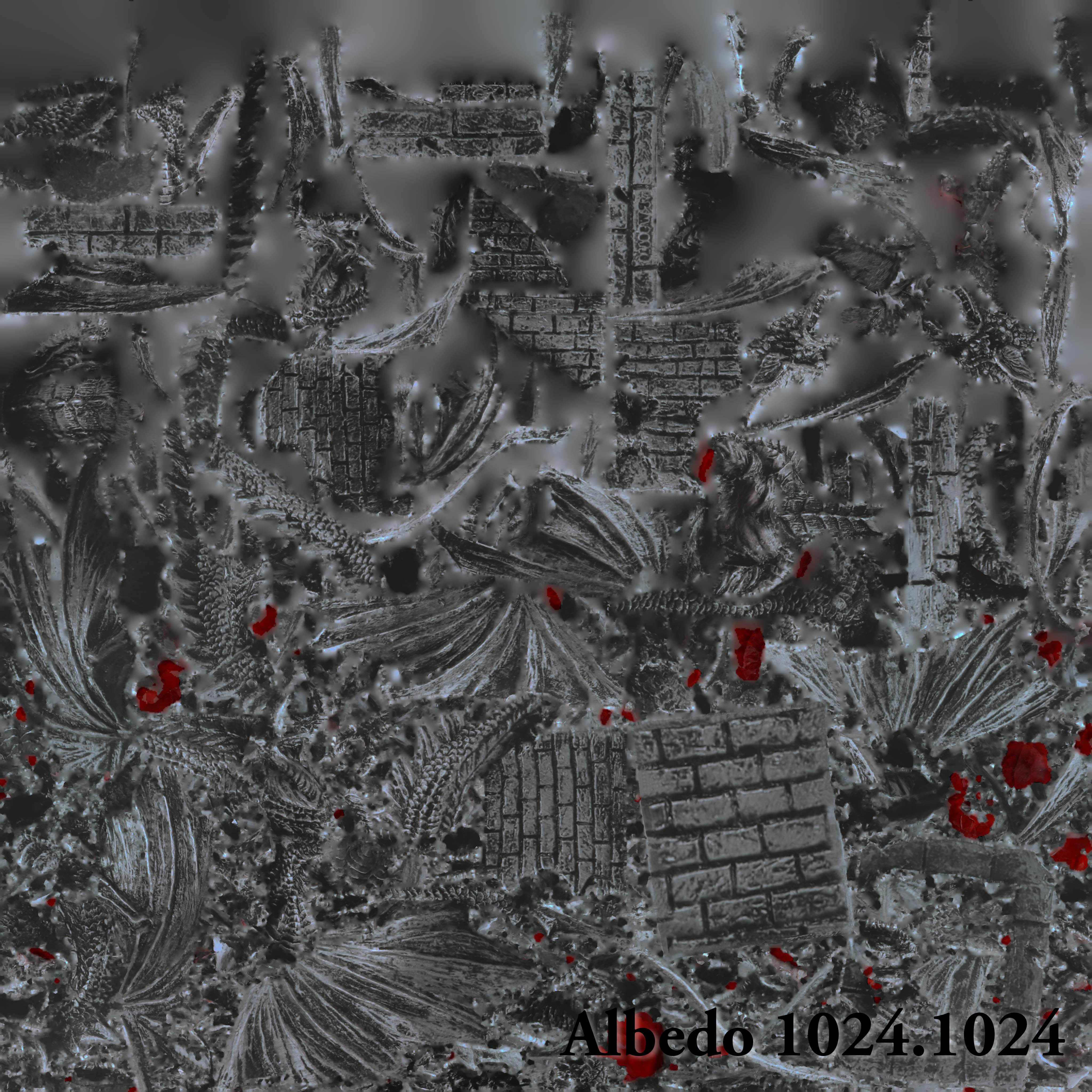 Dragon Statue Gargoyle Ruby LowPoly HighPoly Photogrammetry Scan Low-poly 3D model_21