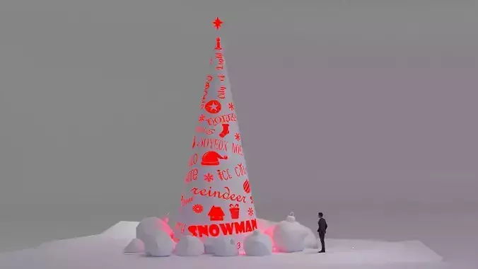 Christmas Words Tree