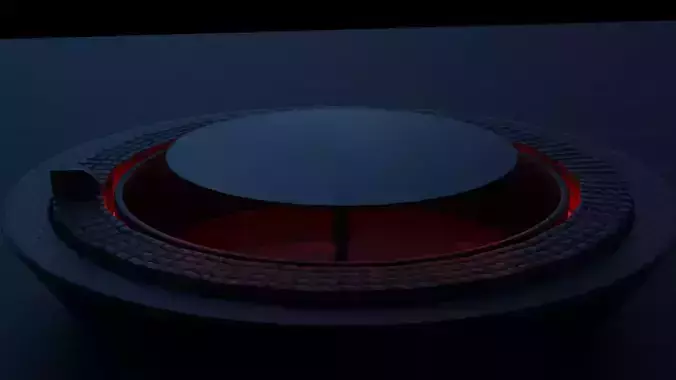 3D MODEL OFFICE TABLE IN DARK RED SHADES