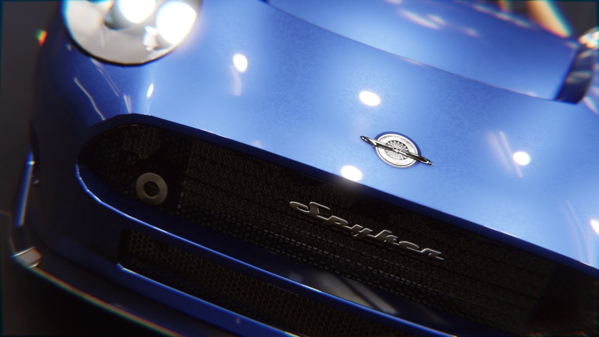 Spyker C8 Laviolette Low-poly 3D model_21