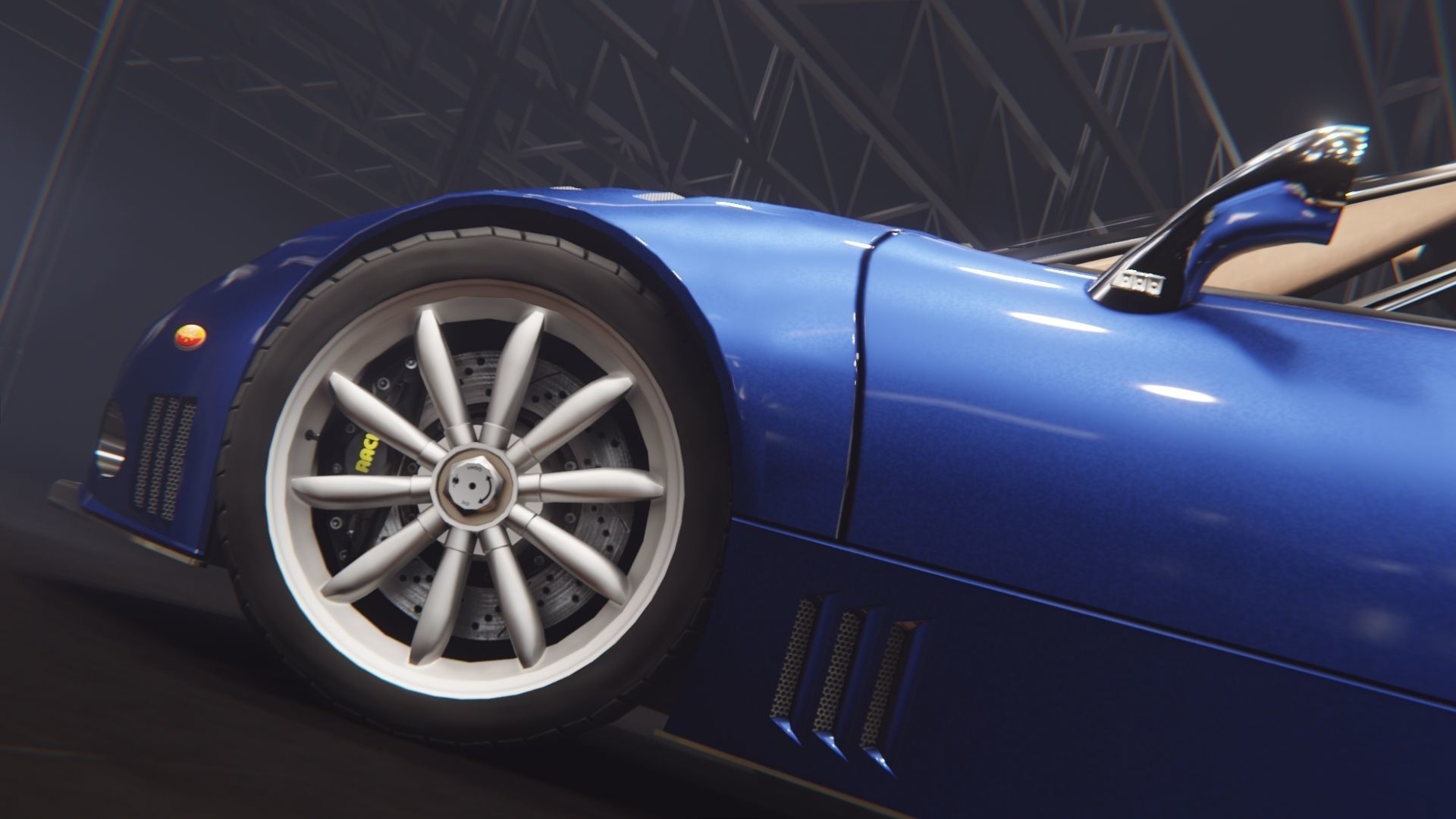 Spyker C8 Laviolette Low-poly 3D model_17