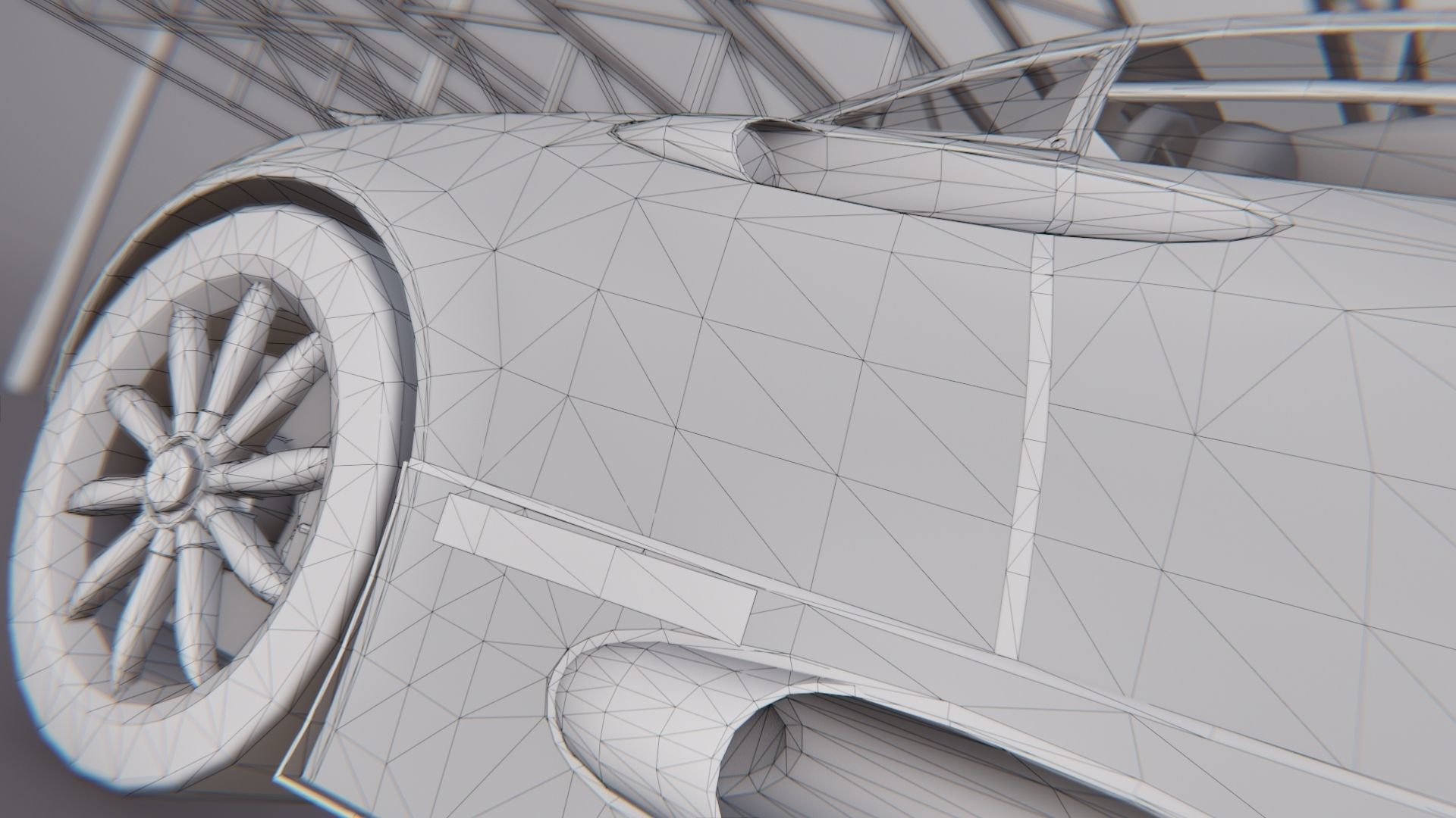 Spyker C8 Laviolette Low-poly 3D model_34