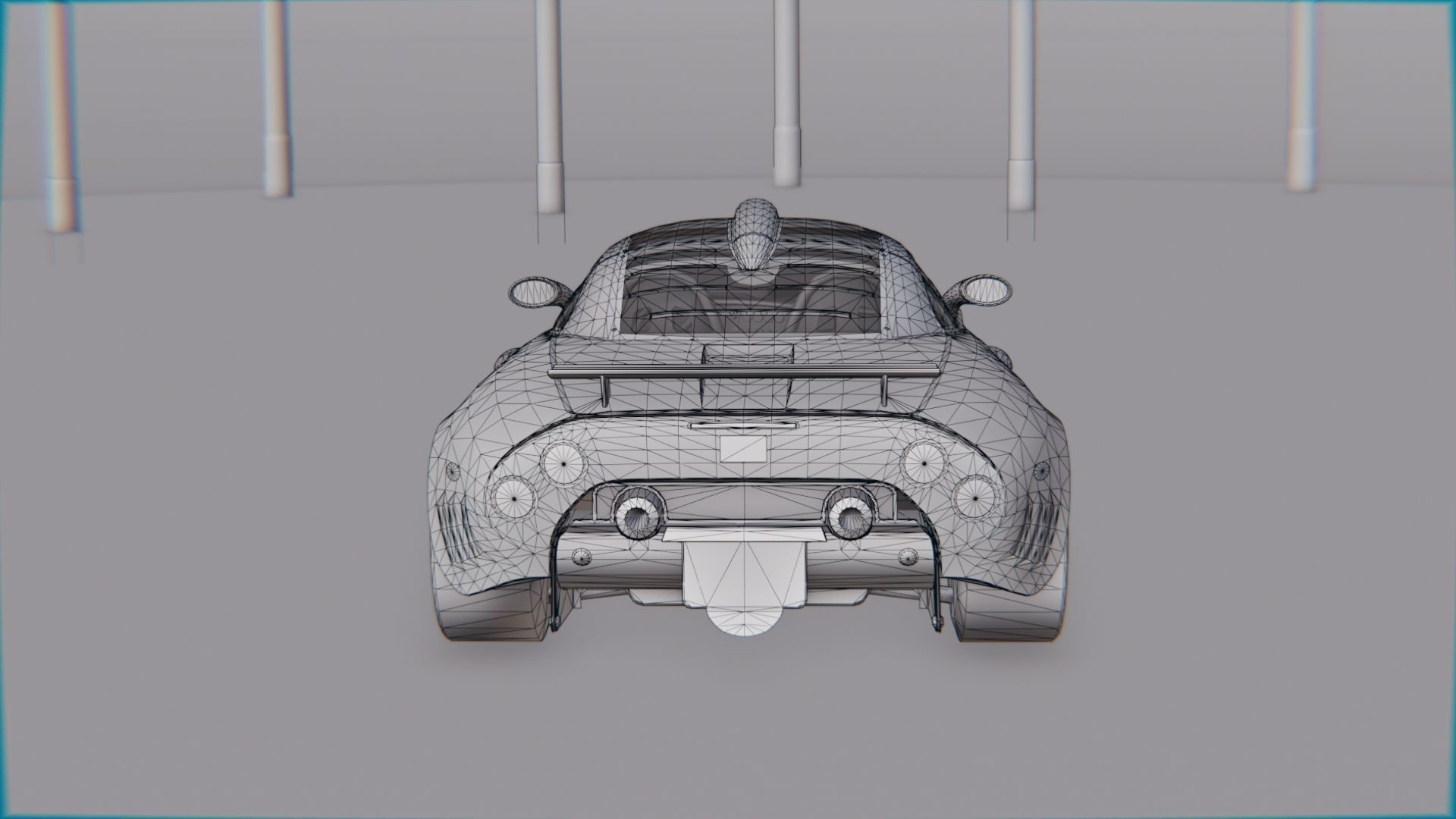 Spyker C8 Laviolette Low-poly 3D model_10