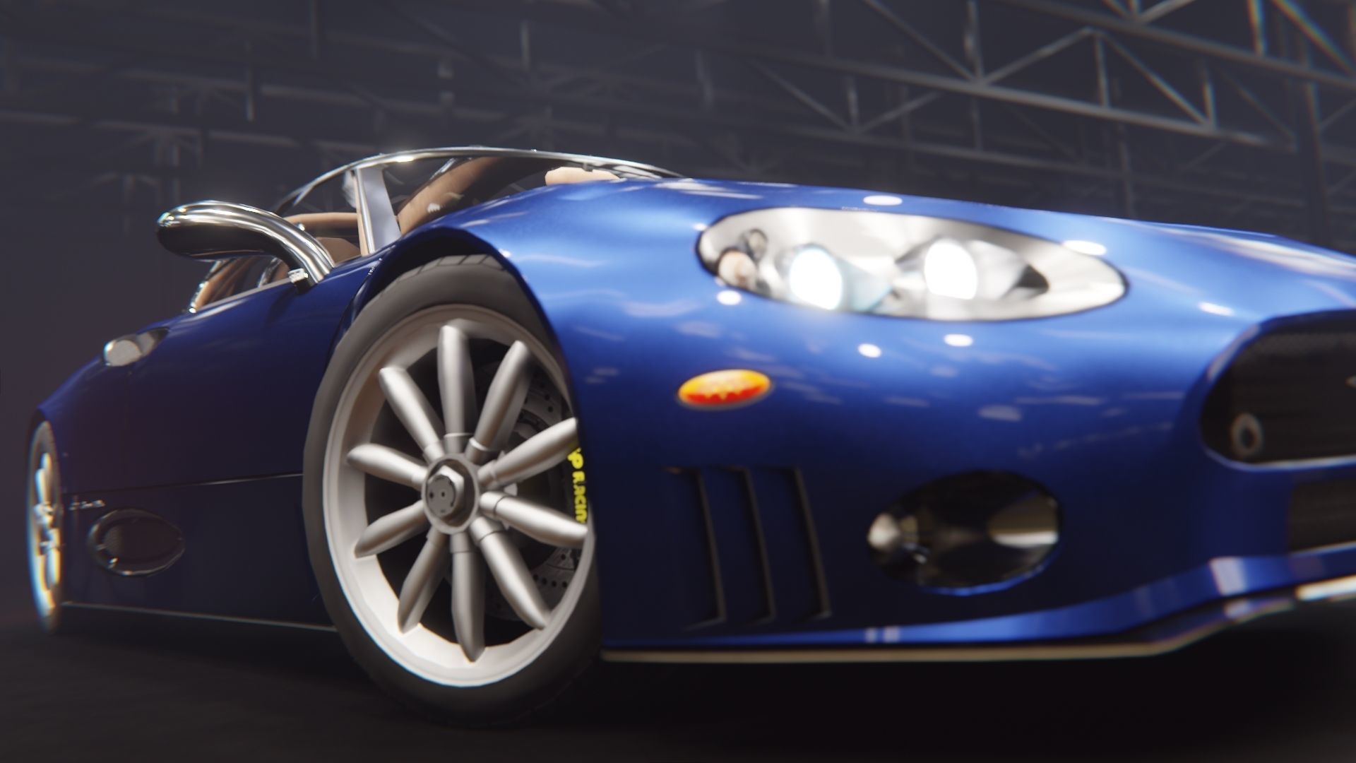 Spyker C8 Laviolette Low-poly 3D model_23