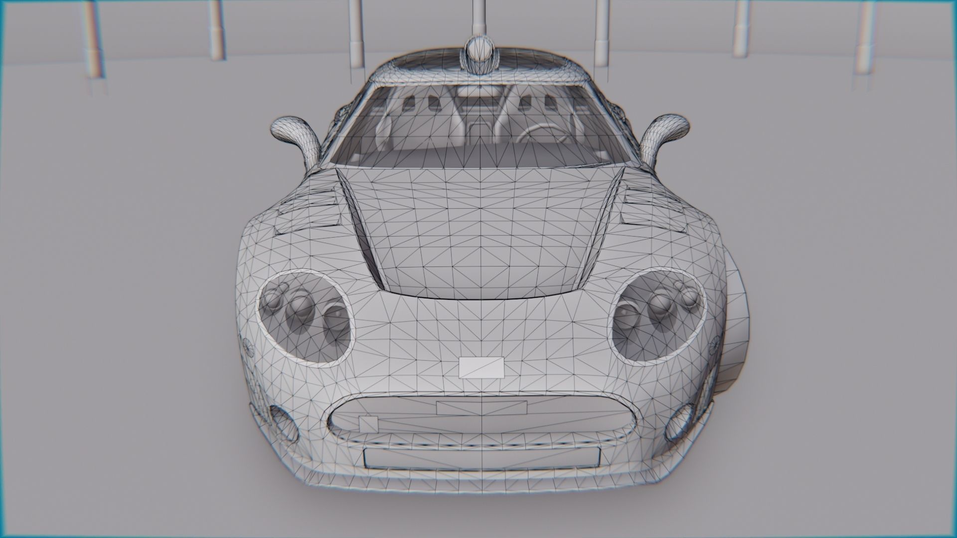 Spyker C8 Laviolette Low-poly 3D model_26