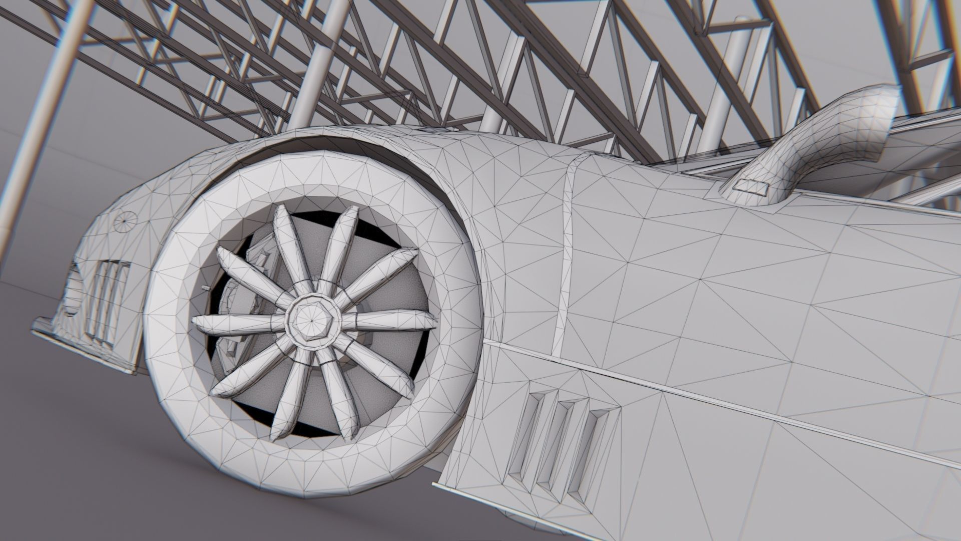 Spyker C8 Laviolette Low-poly 3D model_18