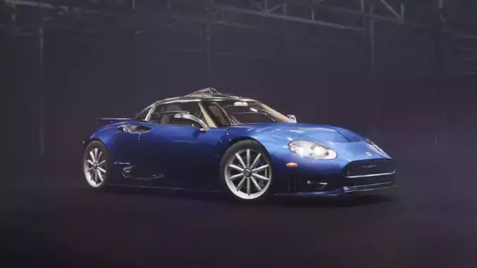 Spyker C8 Laviolette Low-poly 3D model