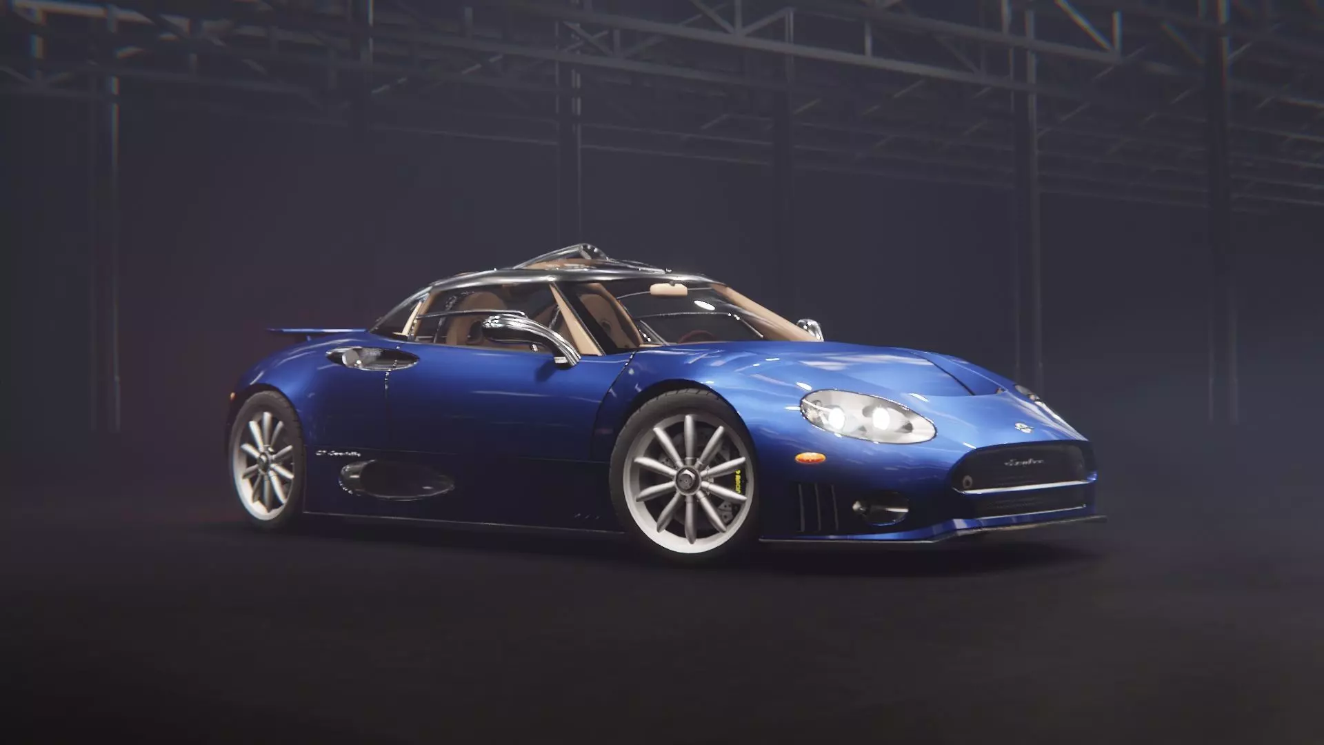 Spyker C8 Laviolette Low-poly 3D model_0