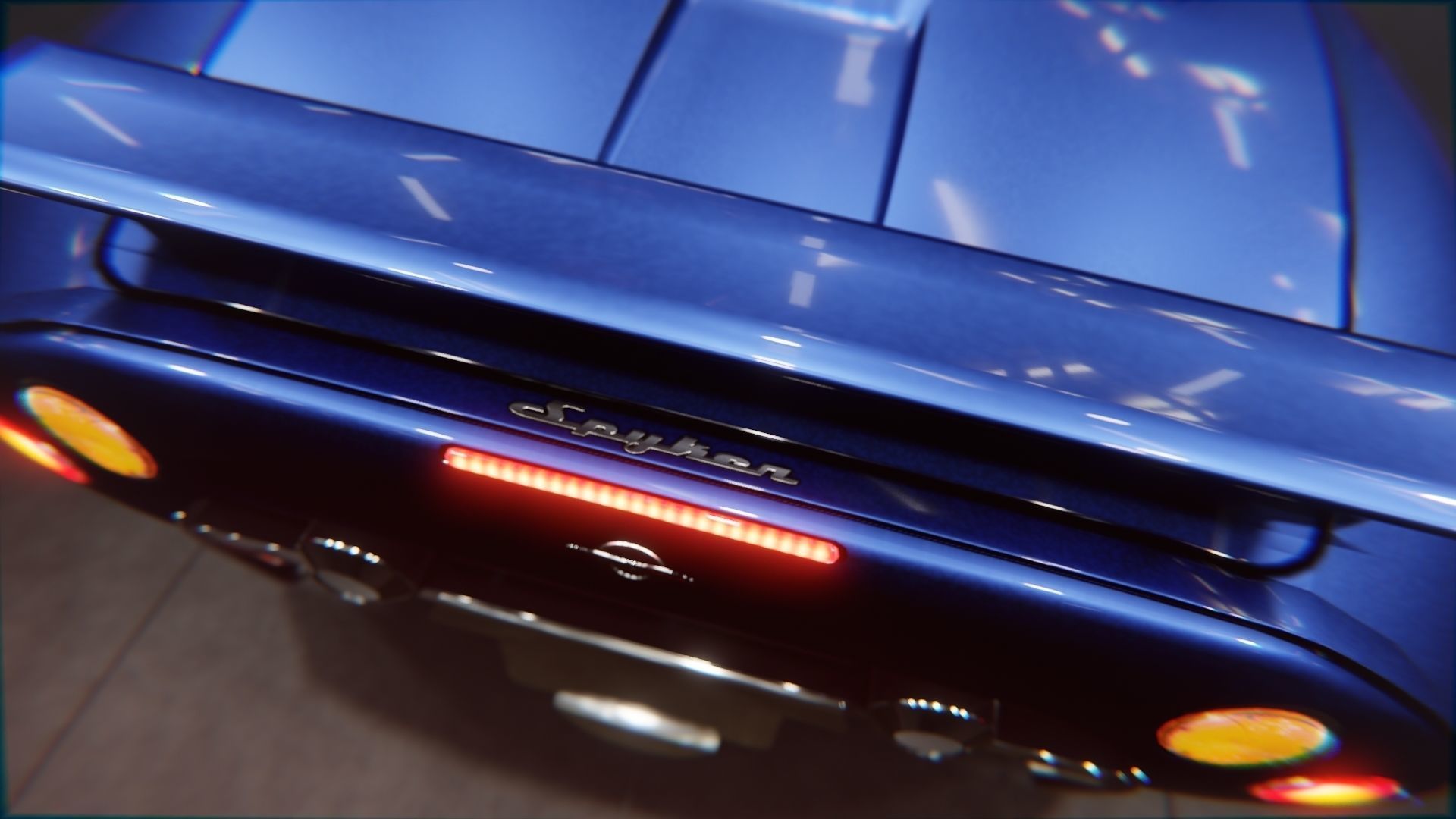 Spyker C8 Laviolette Low-poly 3D model_29