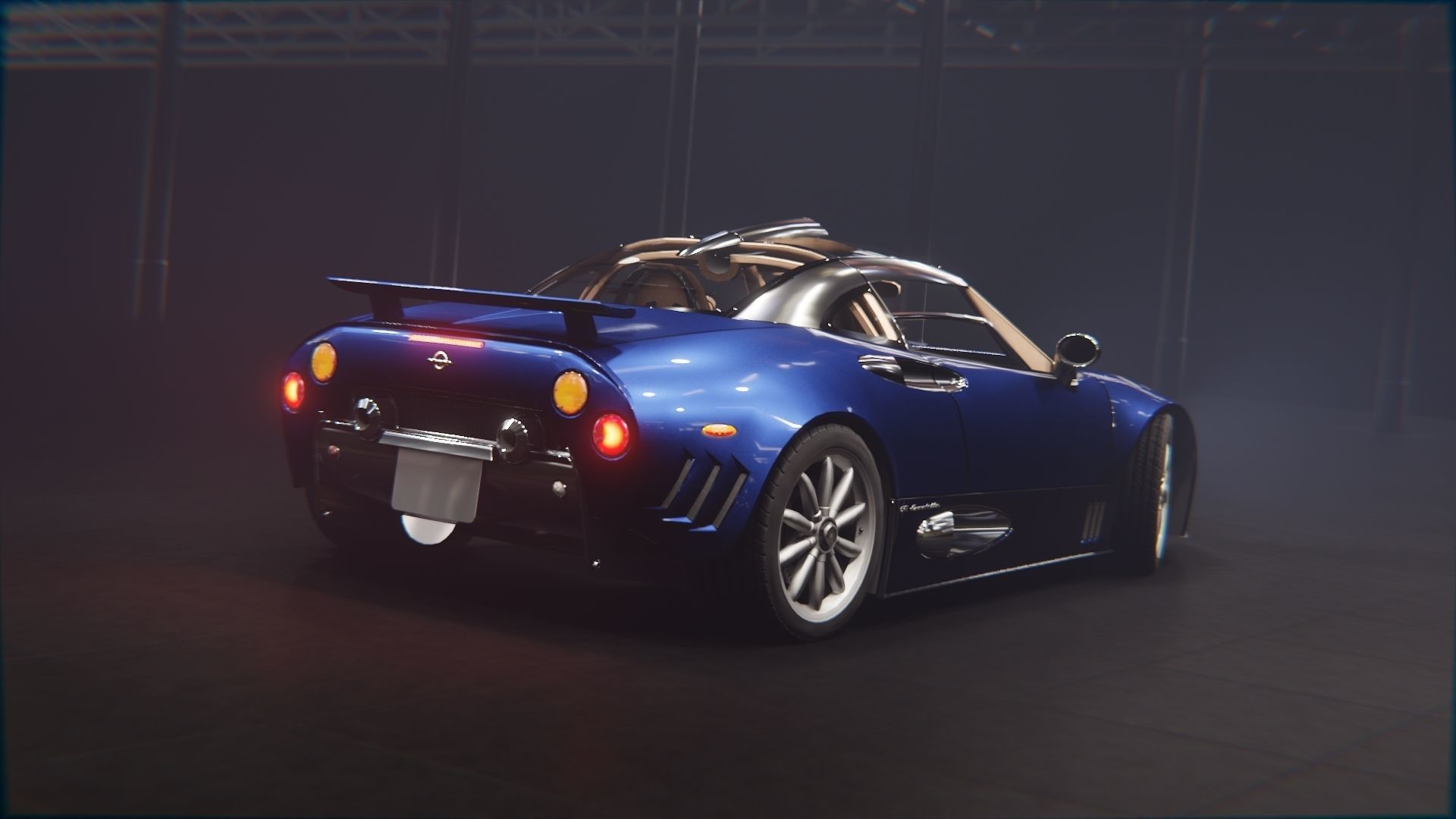 Spyker C8 Laviolette Low-poly 3D model_5