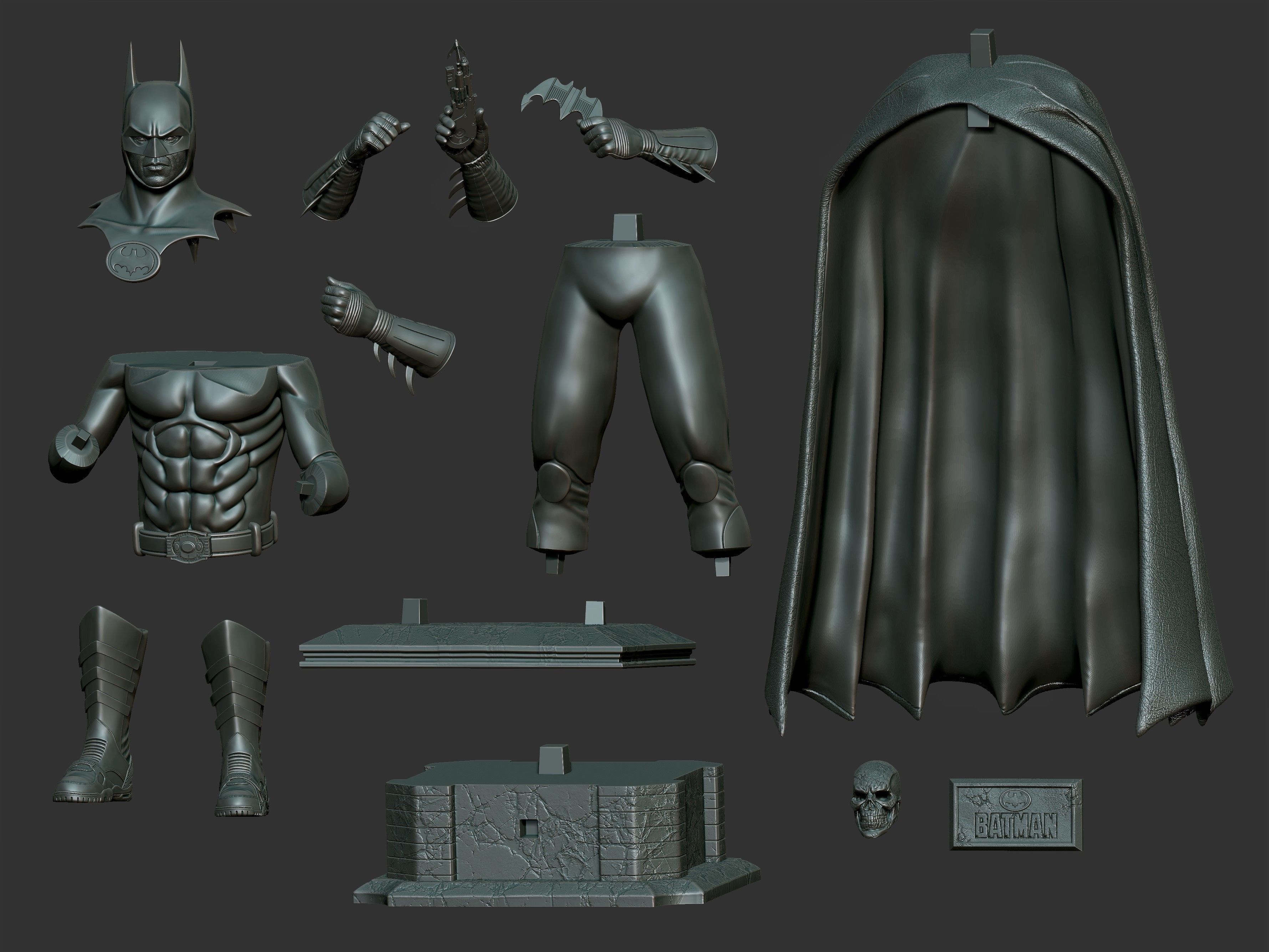 BATMAN 1989 Michael keaton 3D print model_32