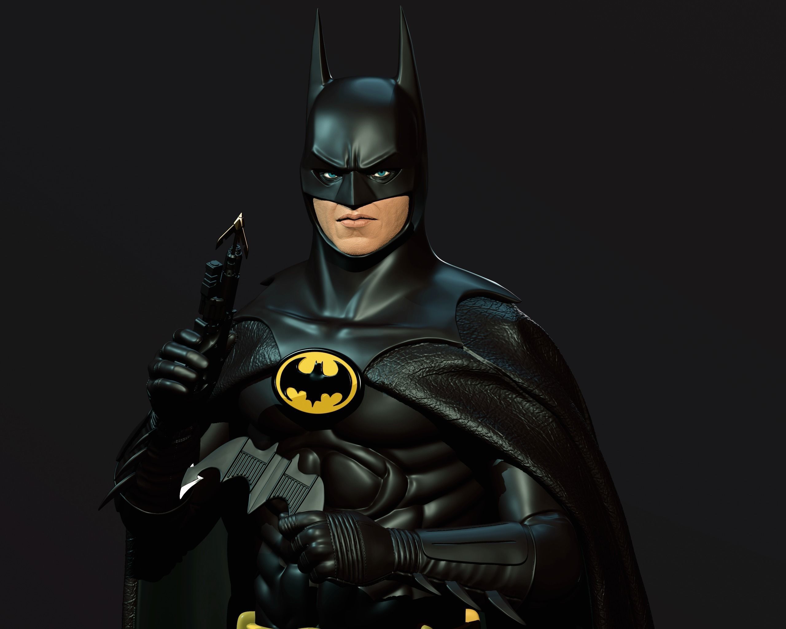 BATMAN 1989 Michael keaton 3D print model_2