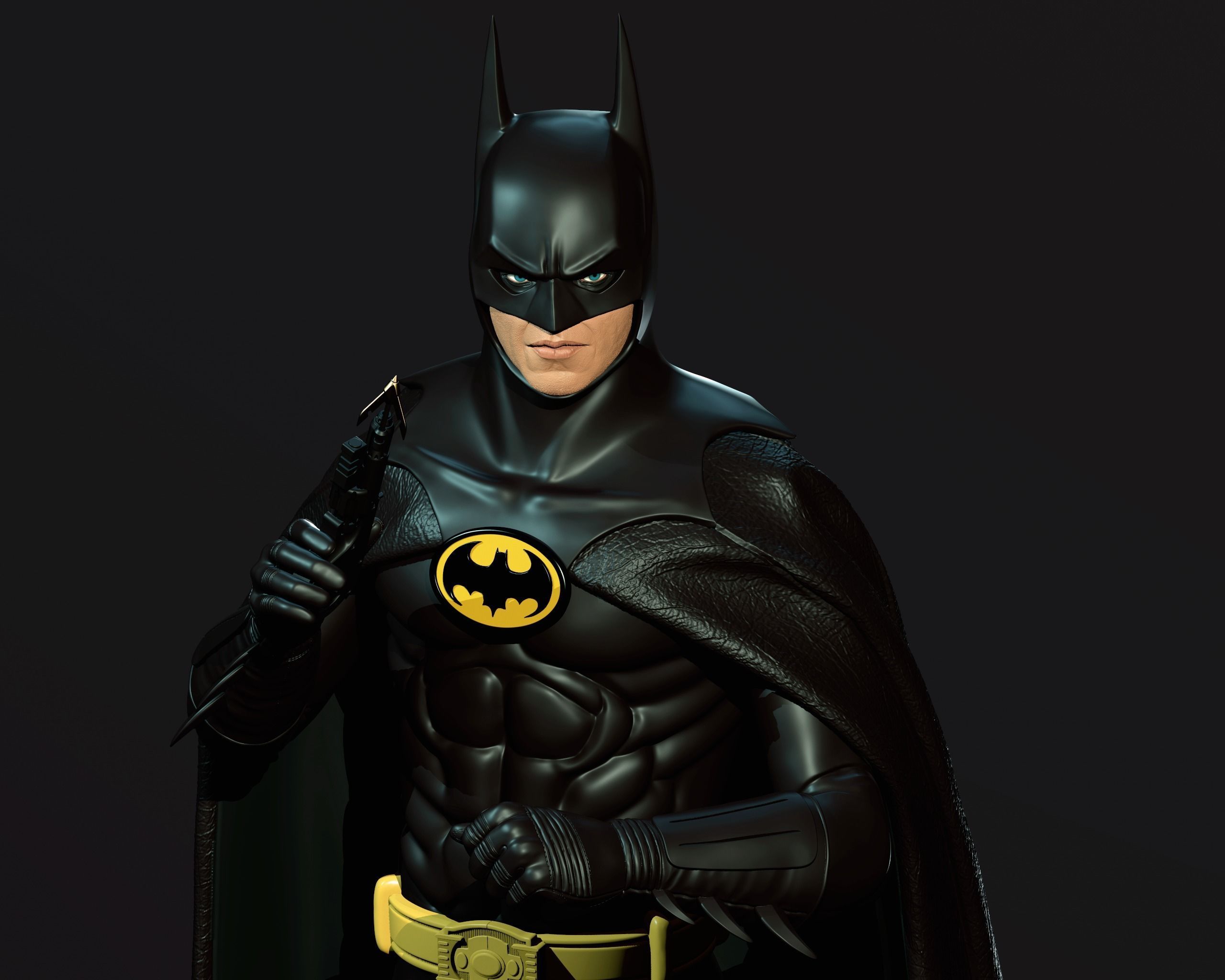 BATMAN 1989 Michael keaton 3D print model_6