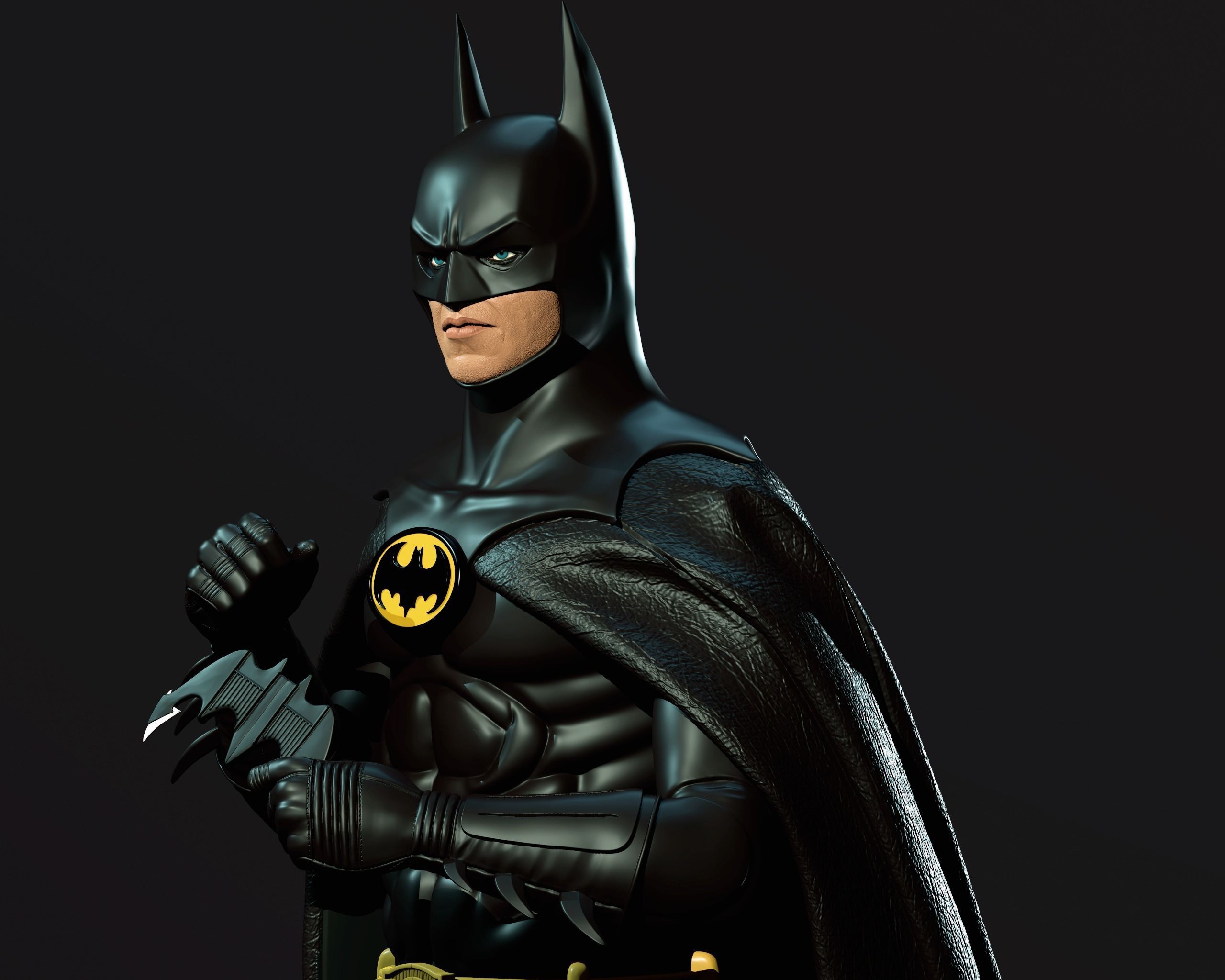 BATMAN 1989 Michael keaton 3D print model_5