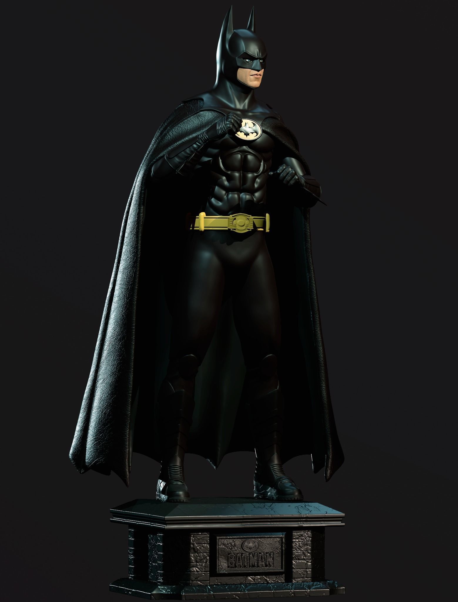 BATMAN 1989 Michael keaton 3D print model_12