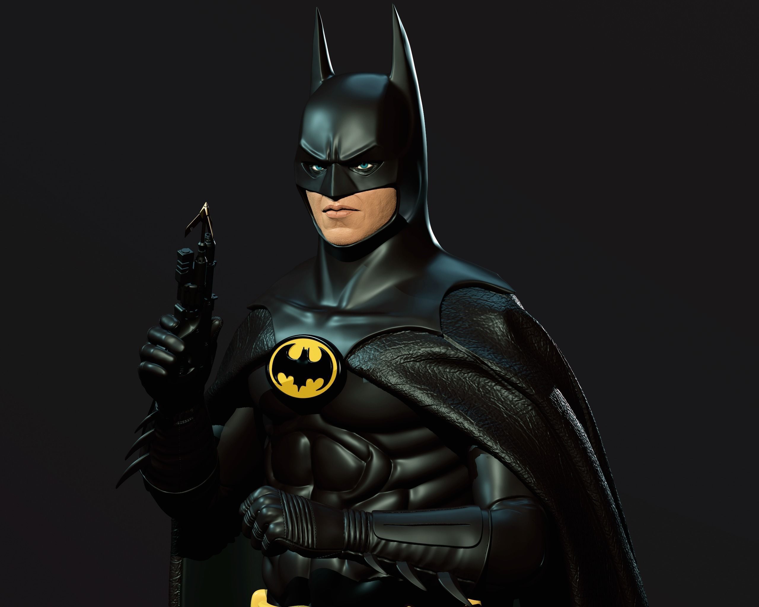 BATMAN 1989 Michael keaton 3D print model_4
