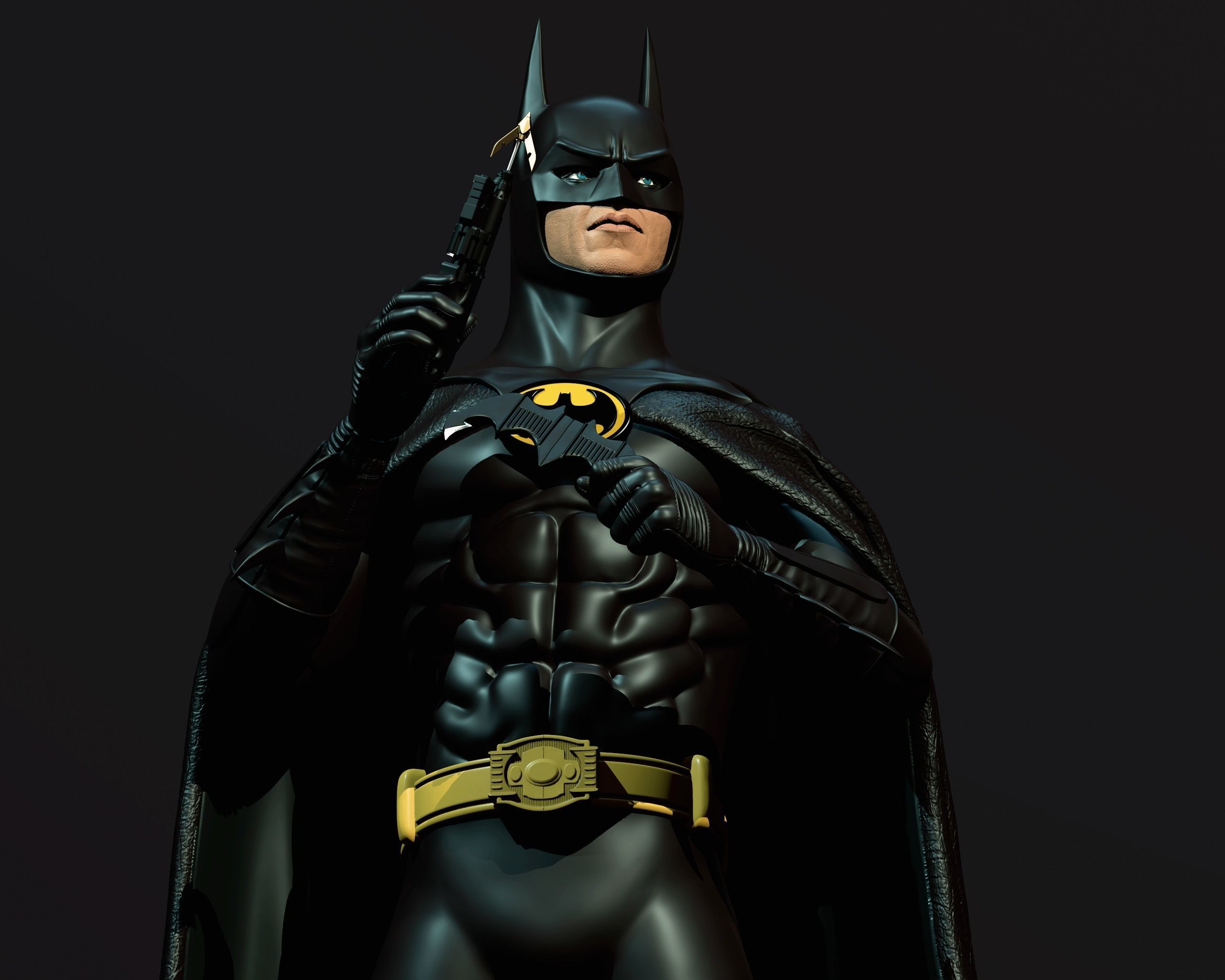 BATMAN 1989 Michael keaton 3D print model_10