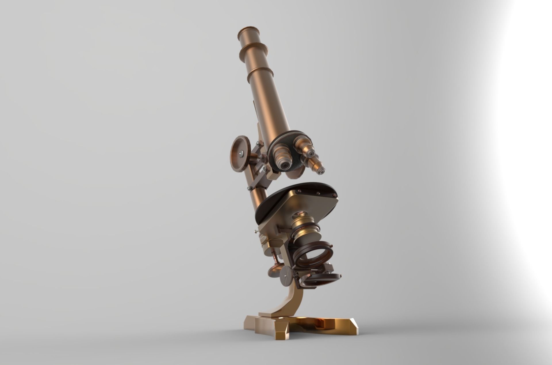 SEIBERT LARGE NO 2 MICROSCOPE 3D model_1