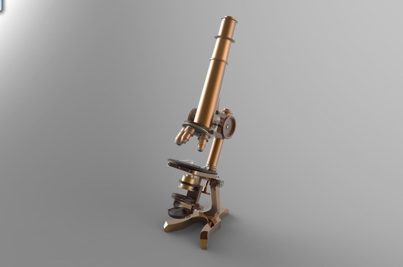 SEIBERT LARGE NO 2 MICROSCOPE 3D model_2