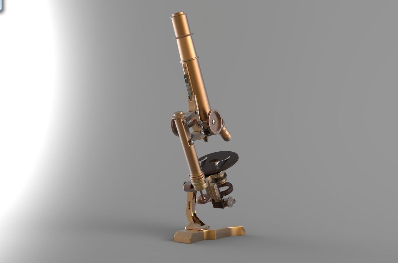 SEIBERT LARGE NO 2 MICROSCOPE 3D model_4