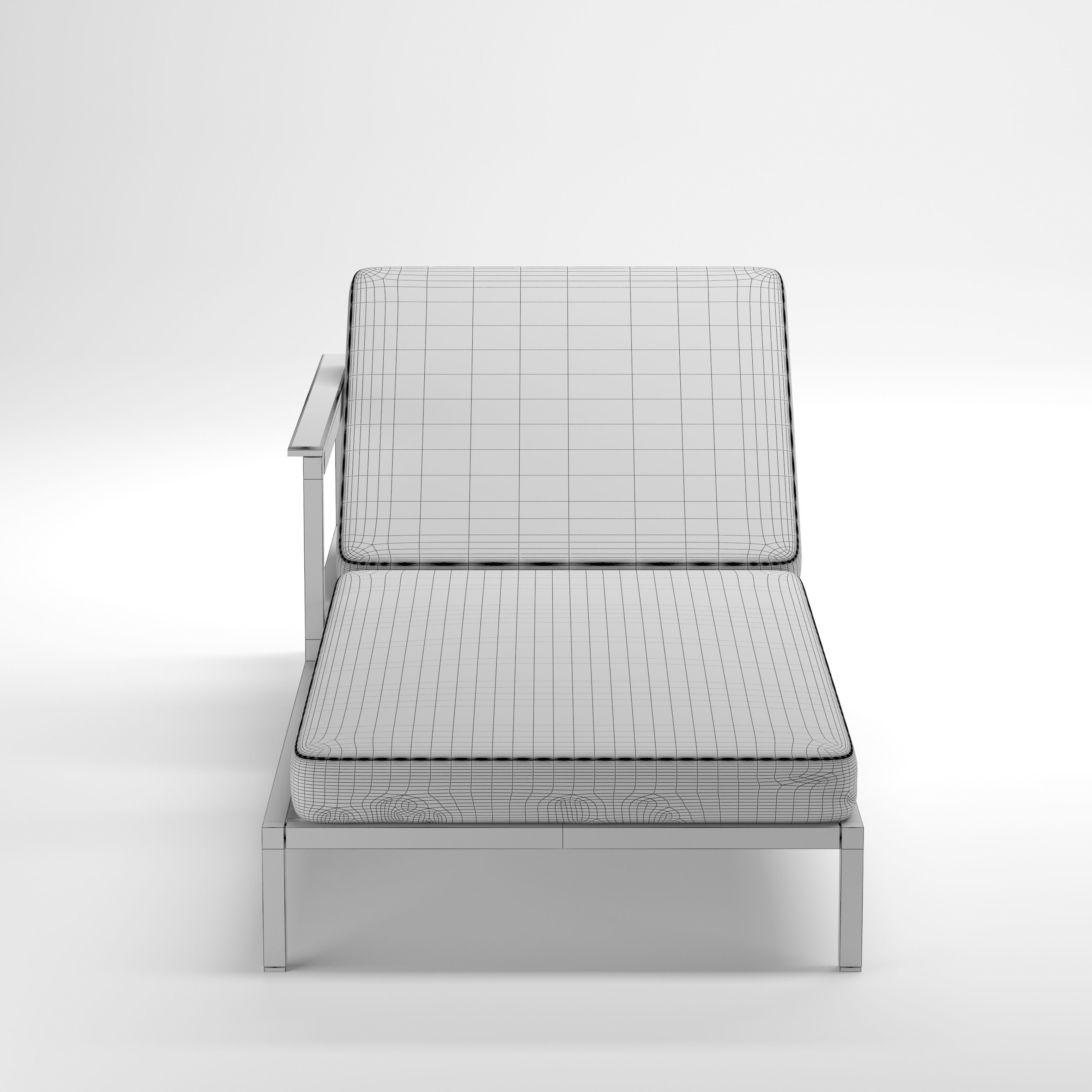 Boconcept Chaise-Lounge Rome  3D model_10