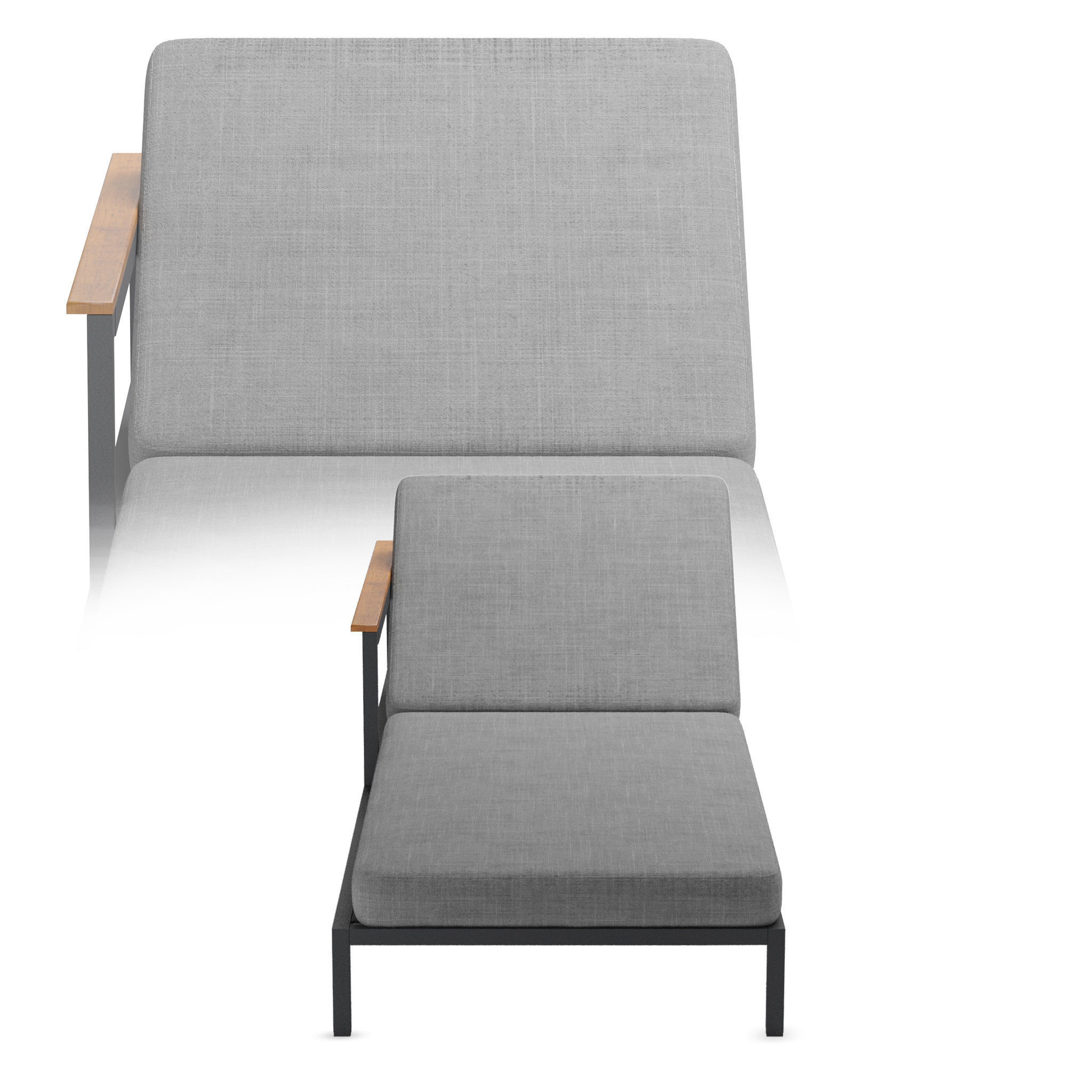 Boconcept Chaise-Lounge Rome  3D model_6