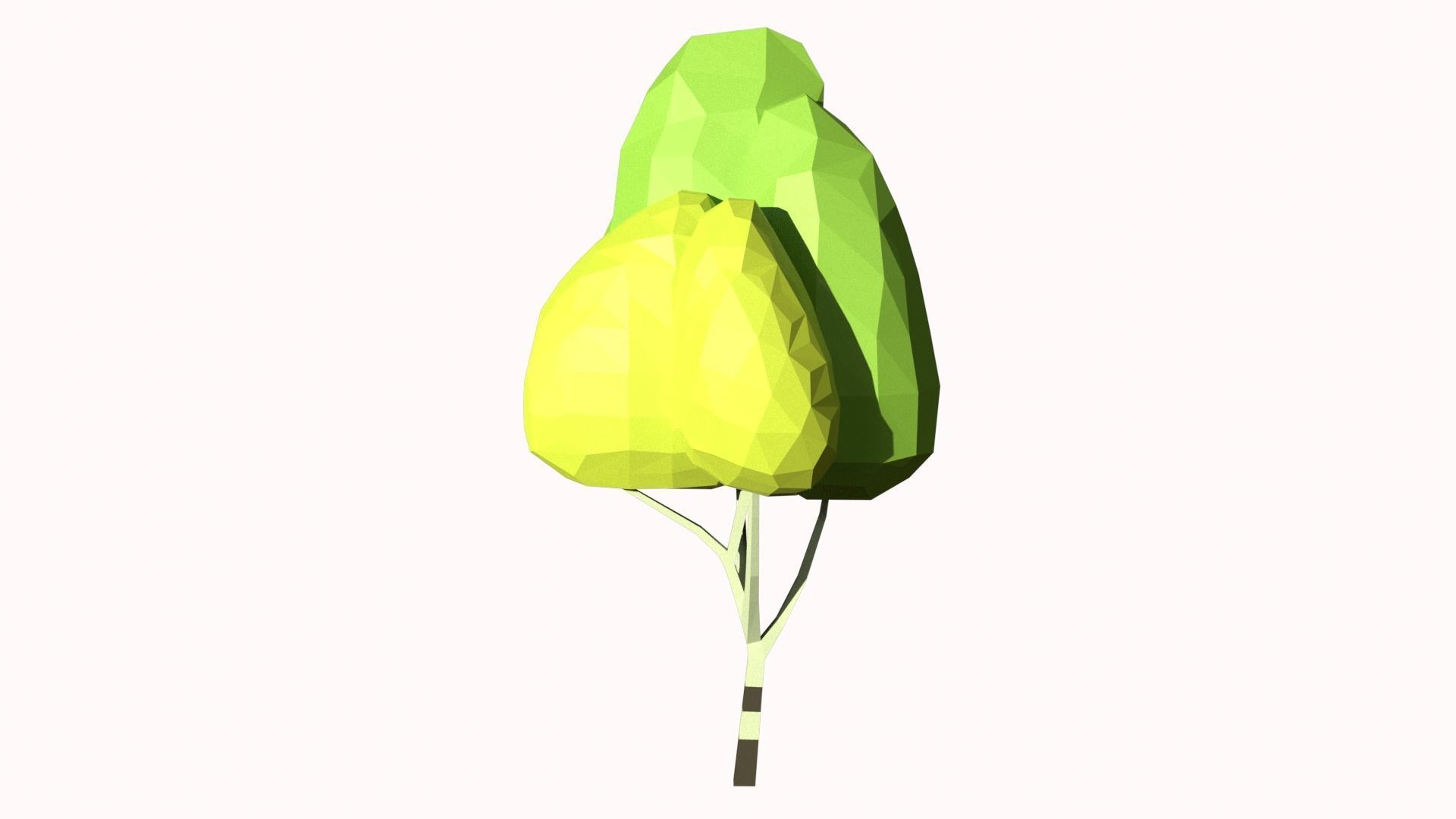 Low-poly forest Low-poly 3D model_8