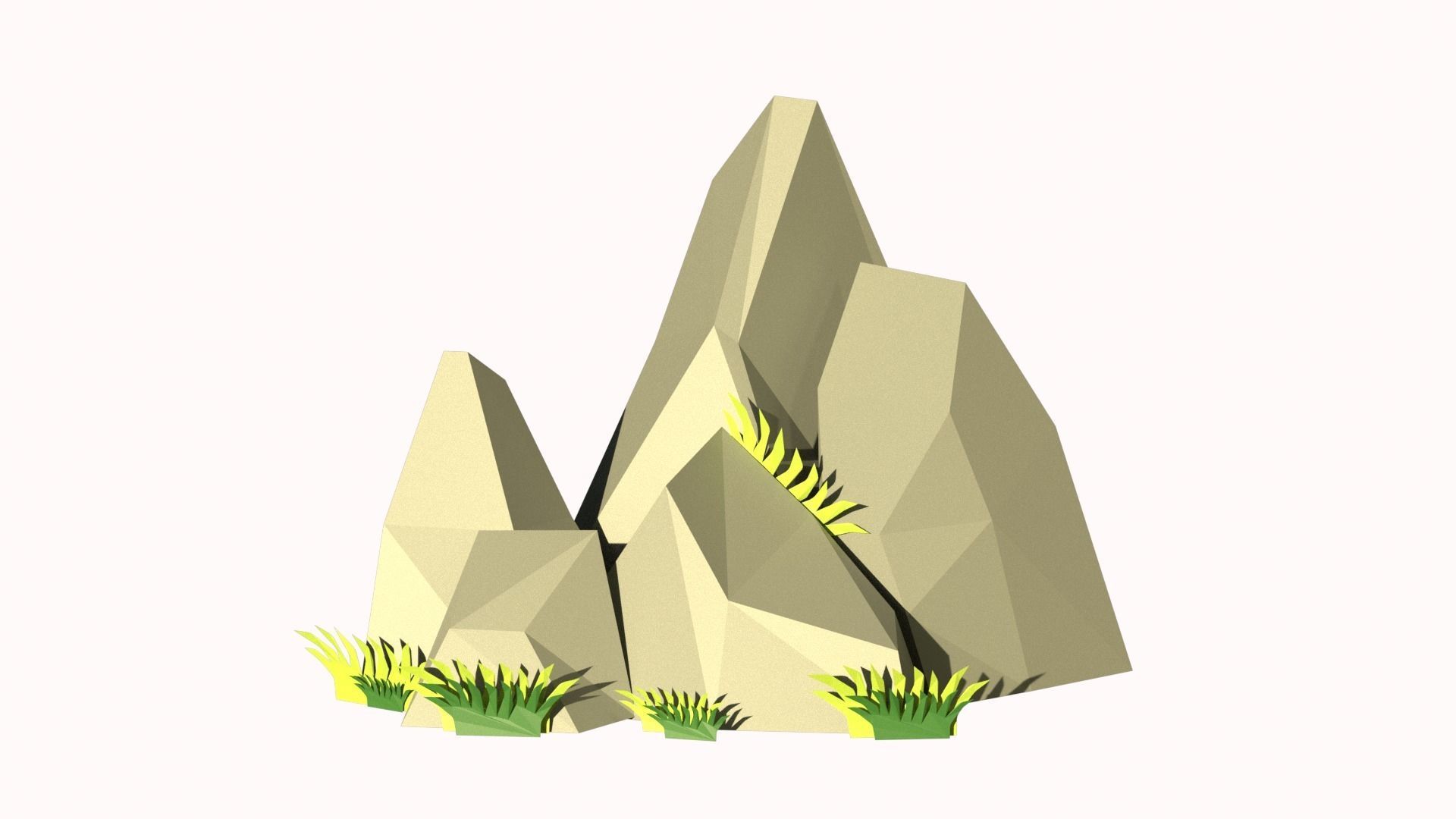 Low-poly forest Low-poly 3D model_3