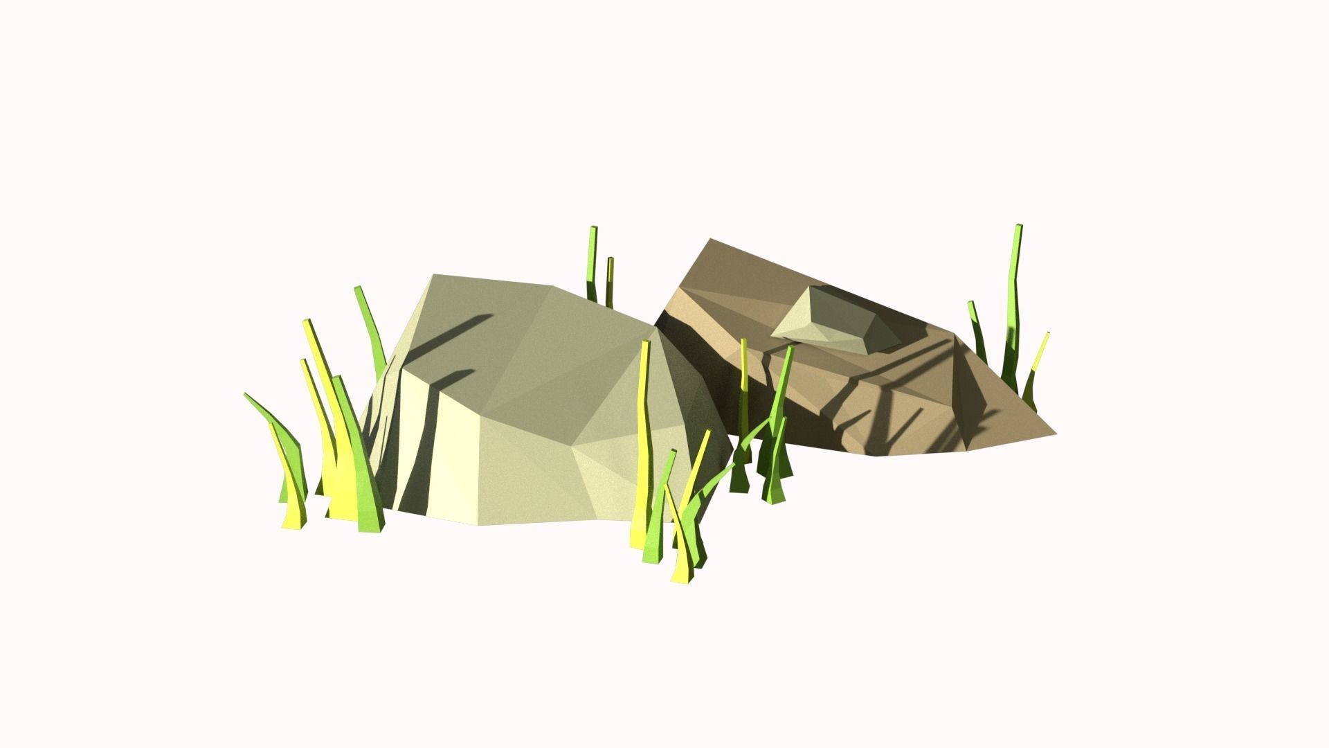 Low-poly forest Low-poly 3D model_4