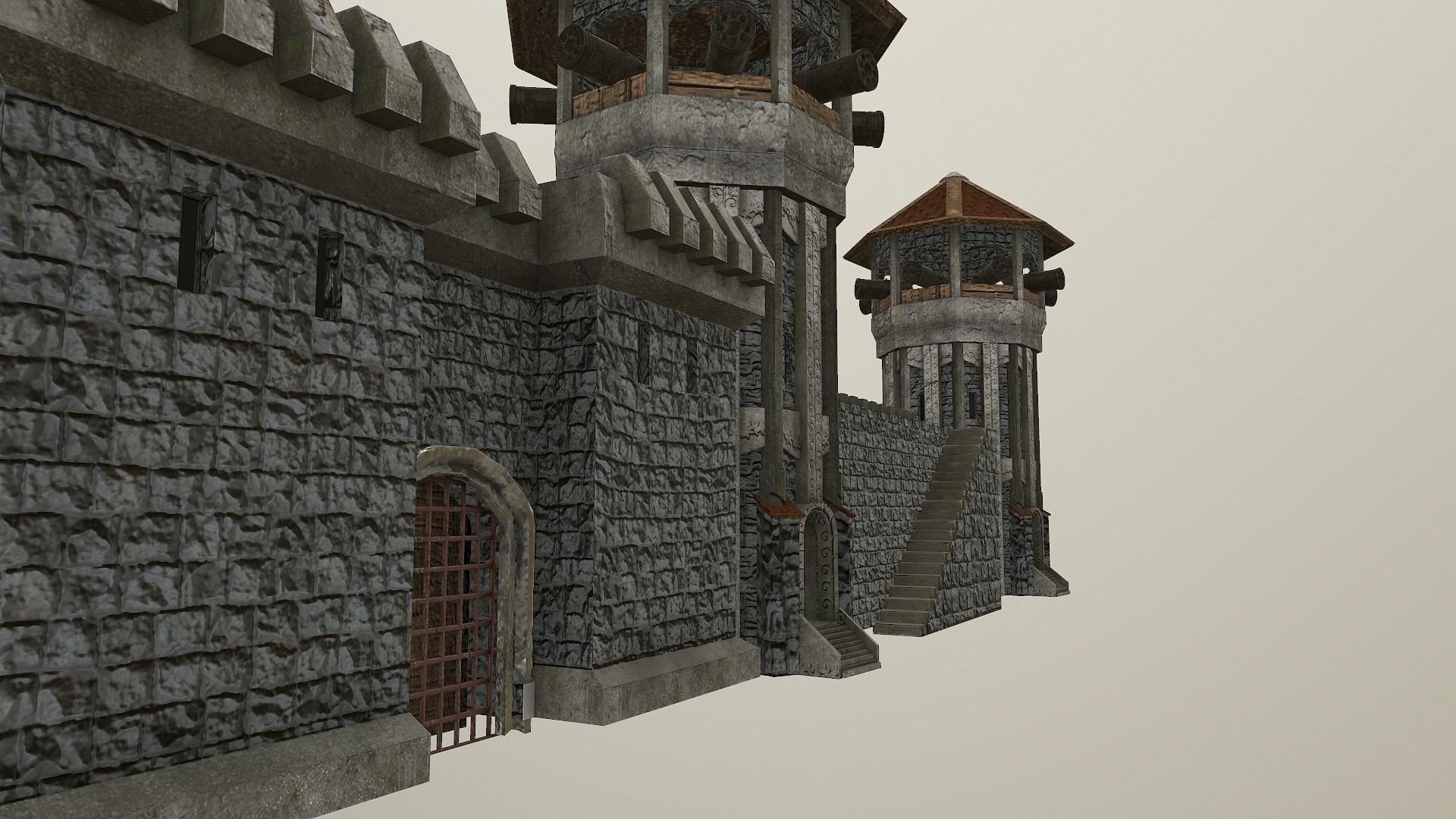  Castle Wall Level 15 3D model_34