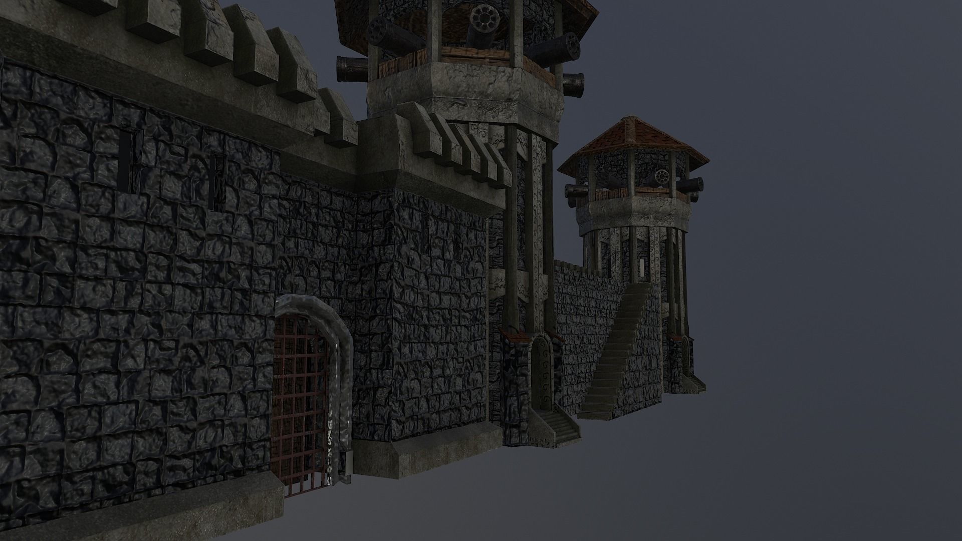  Castle Wall Level 15 3D model_23