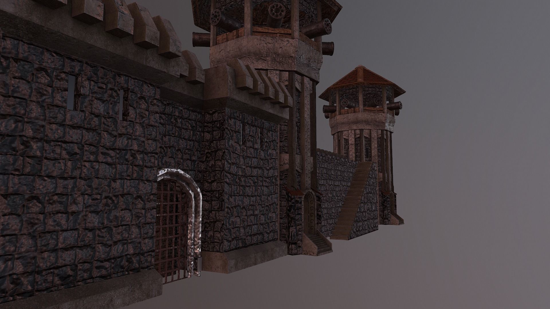  Castle Wall Level 15 3D model_35