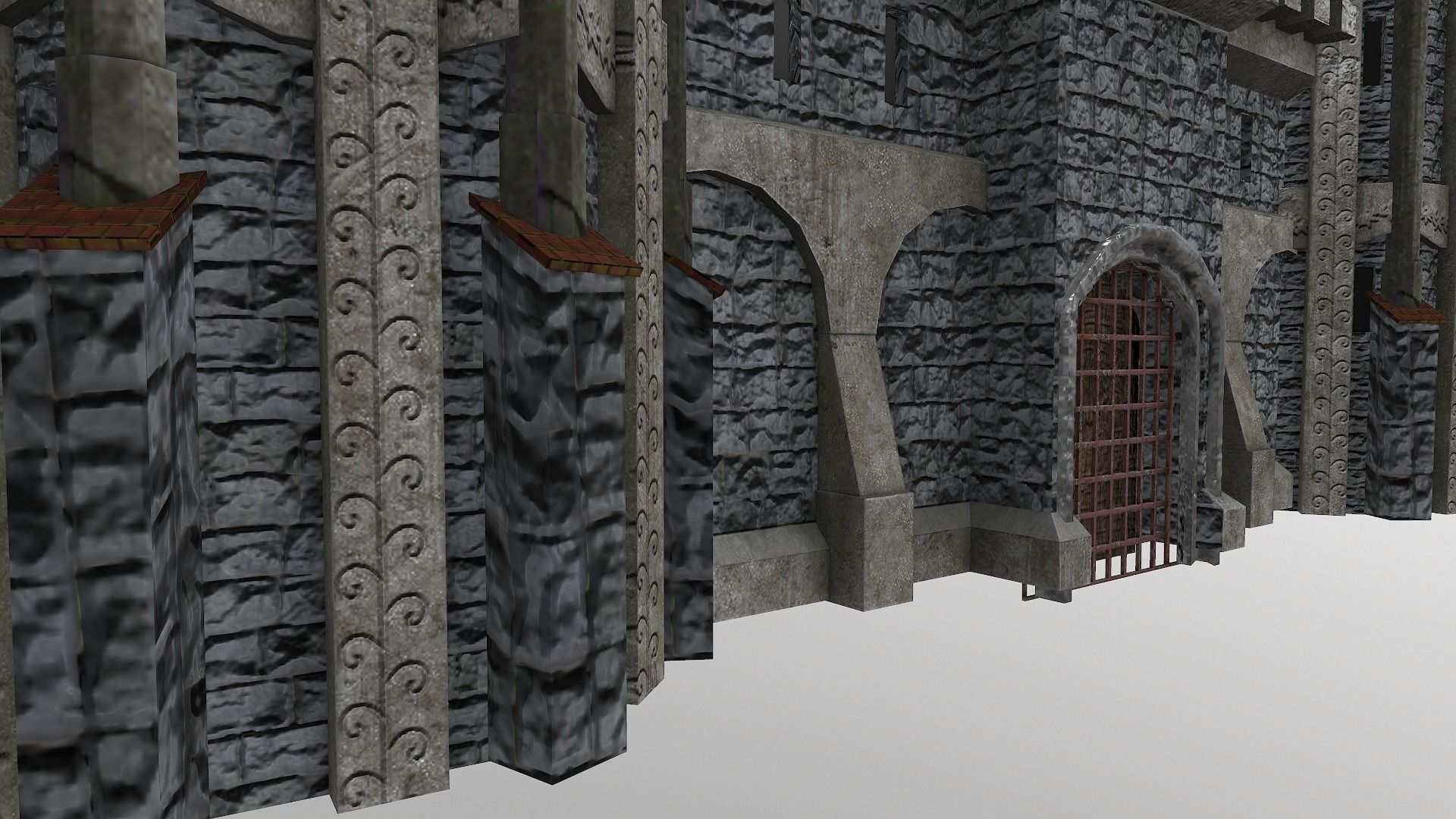  Castle Wall Level 15 3D model_12