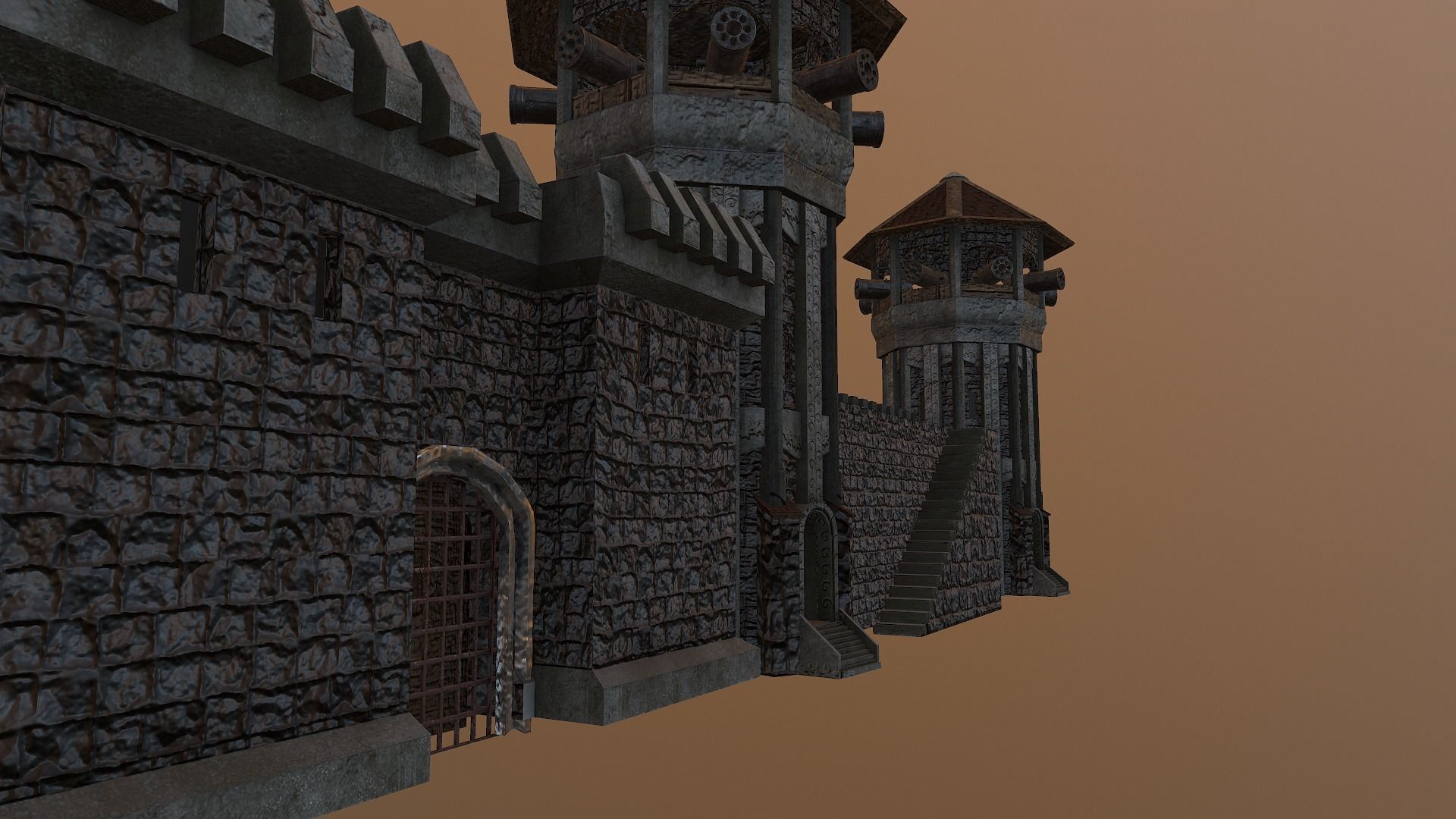 Castle Wall Level 15 3D model_32