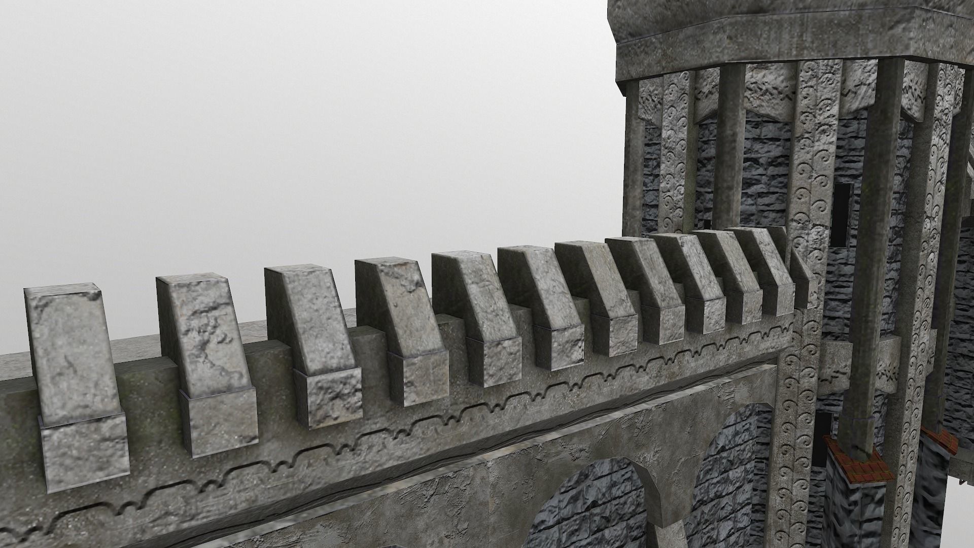 Castle Wall Level 15 3D model_13