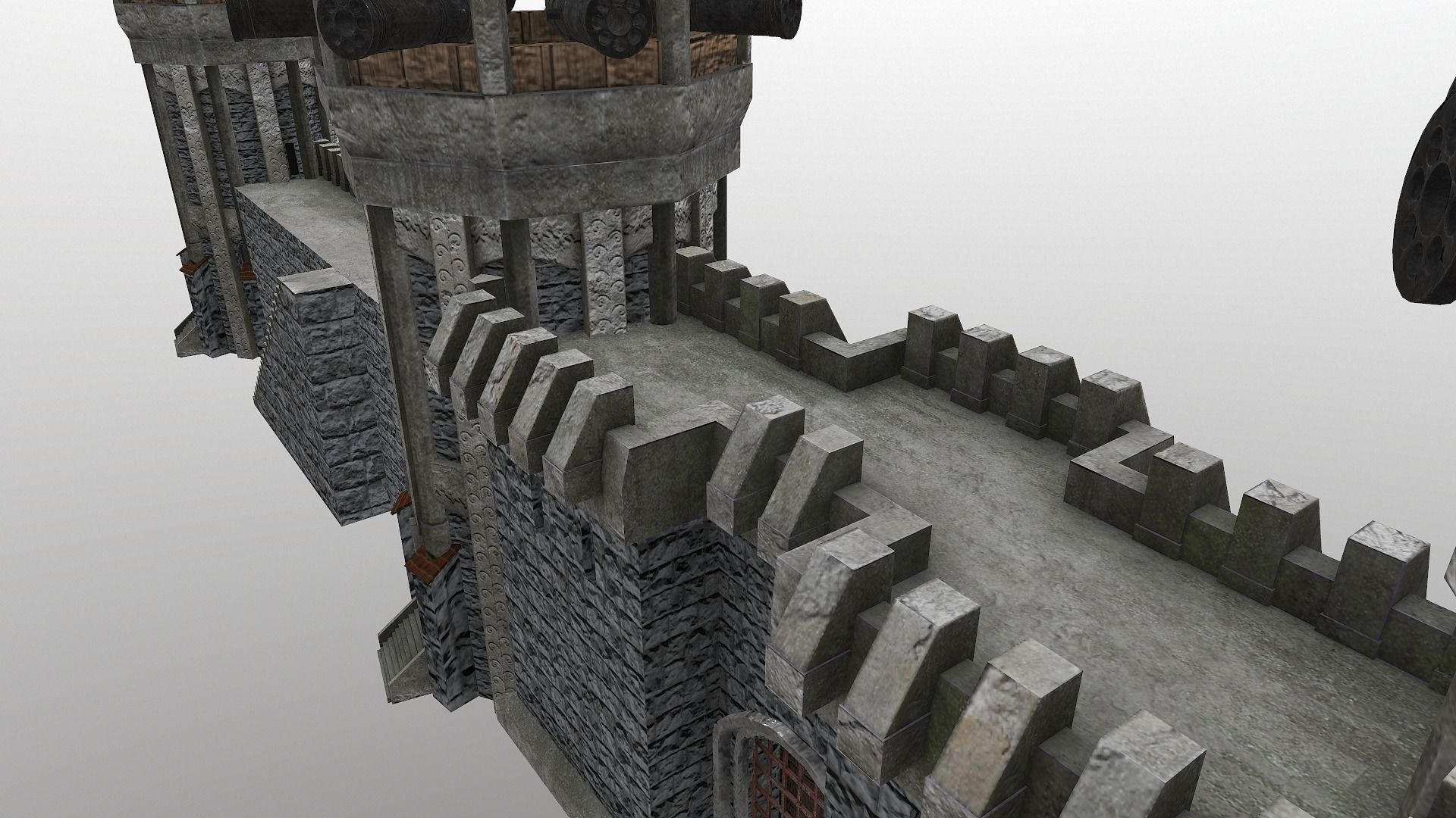  Castle Wall Level 15 3D model_14