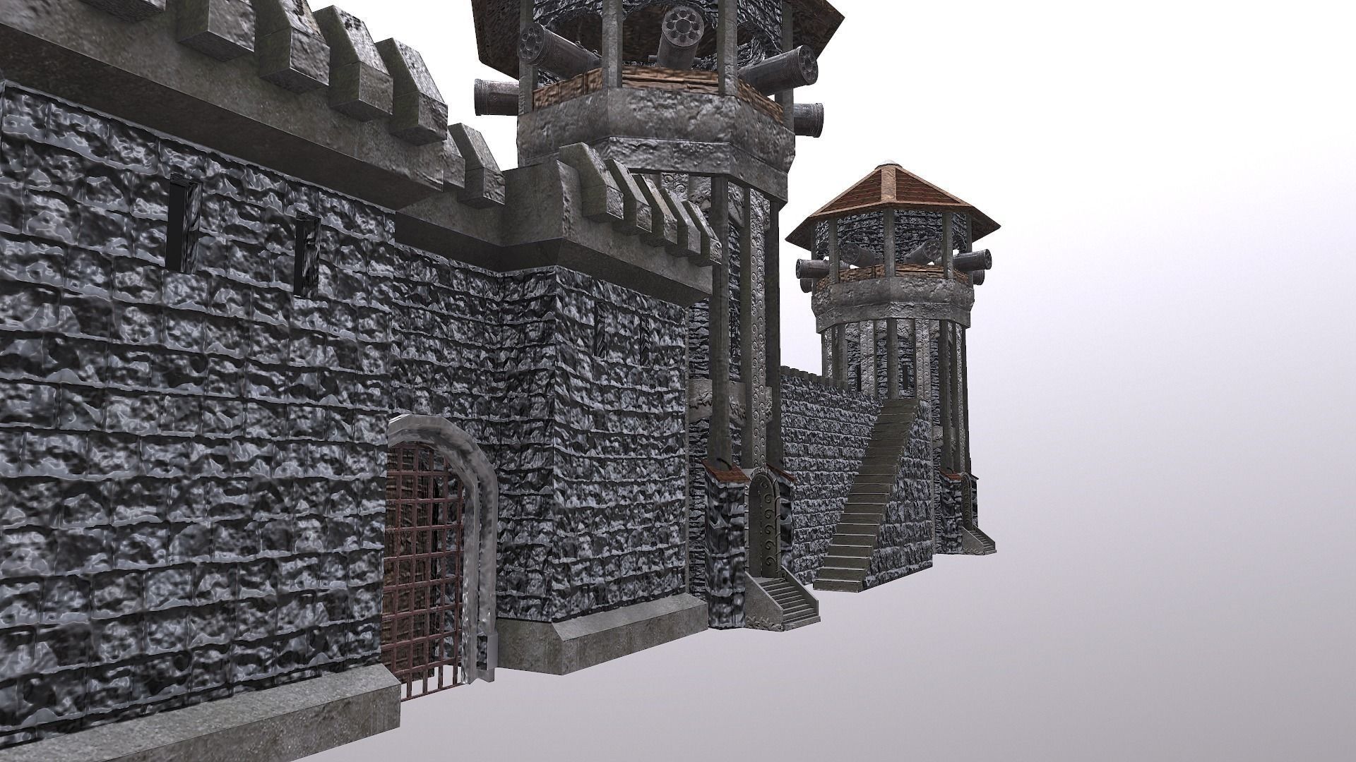  Castle Wall Level 15 3D model_36