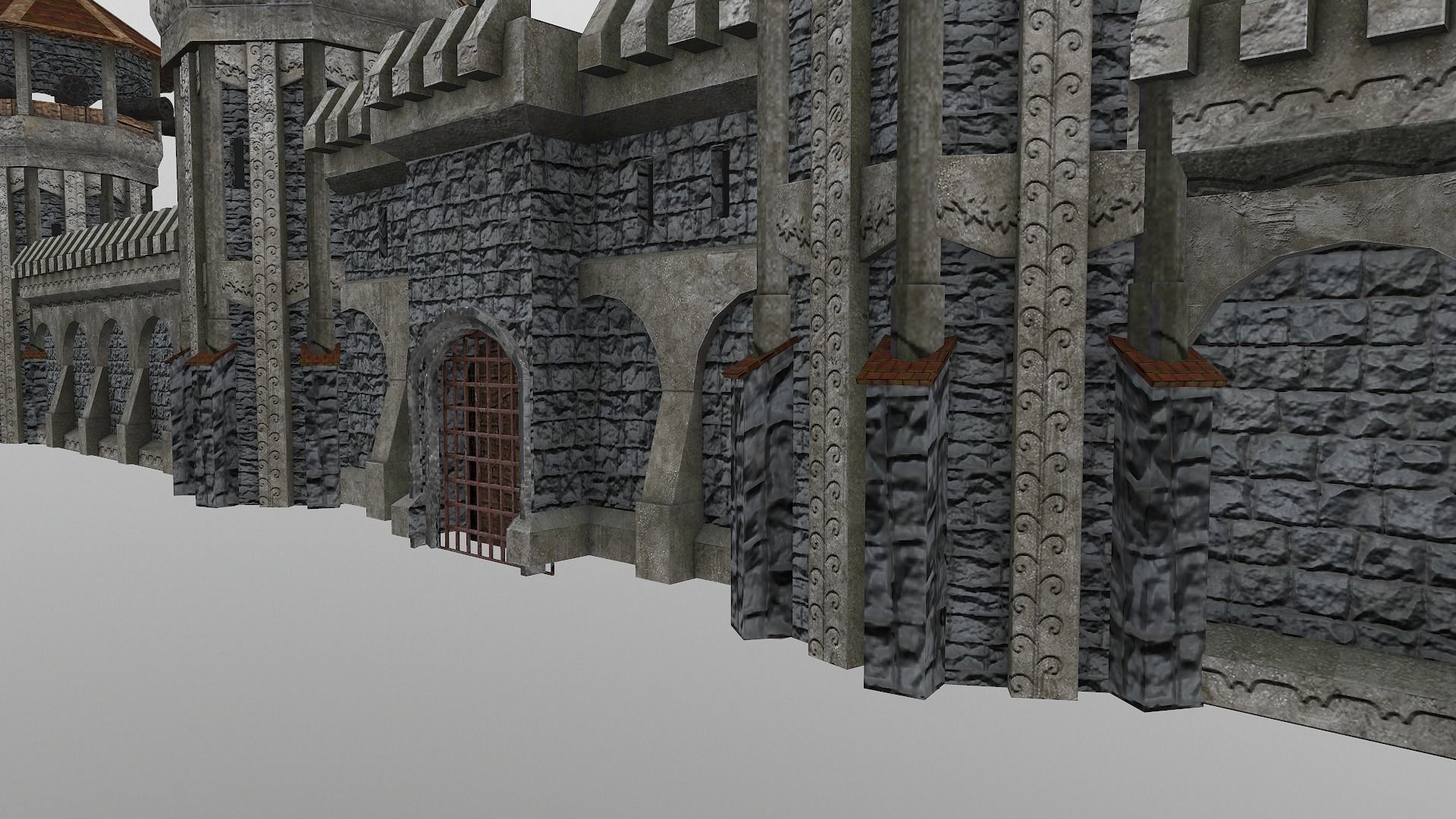  Castle Wall Level 15 3D model_11