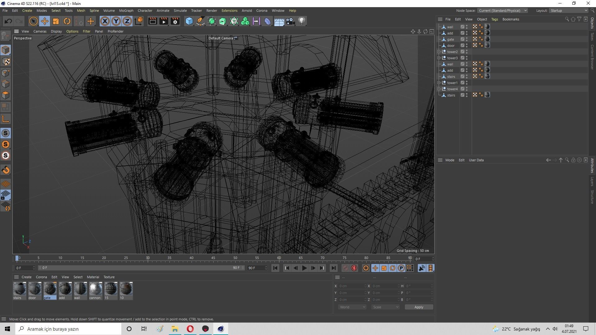  Castle Wall Level 15 3D model_39