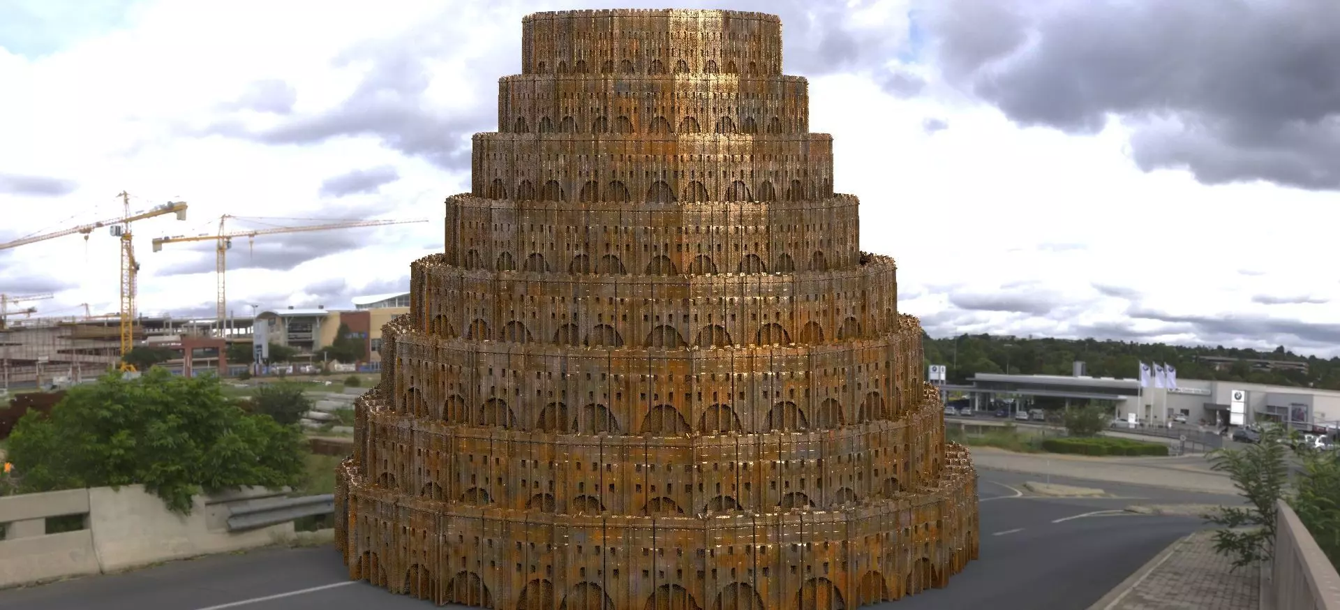 Babylon Tower of Babel 3D model_0