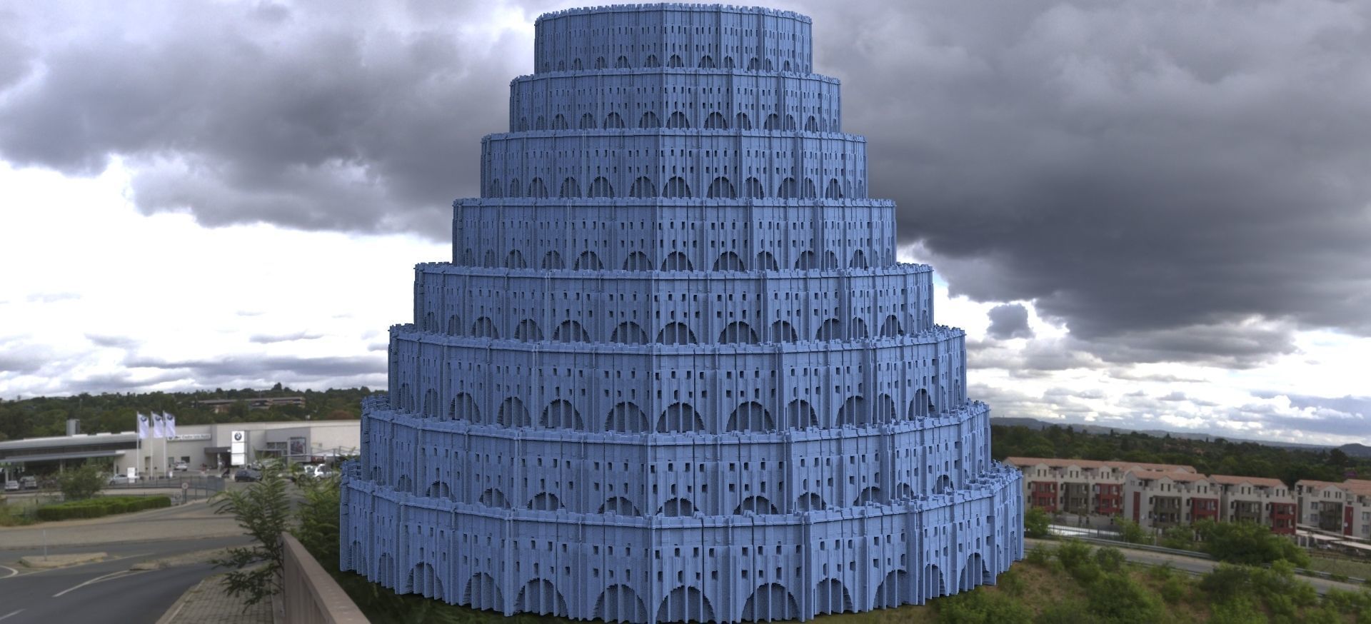 Babylon Tower of Babel 3D model_2