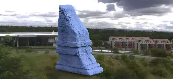 Ancient Stone Block 3D model