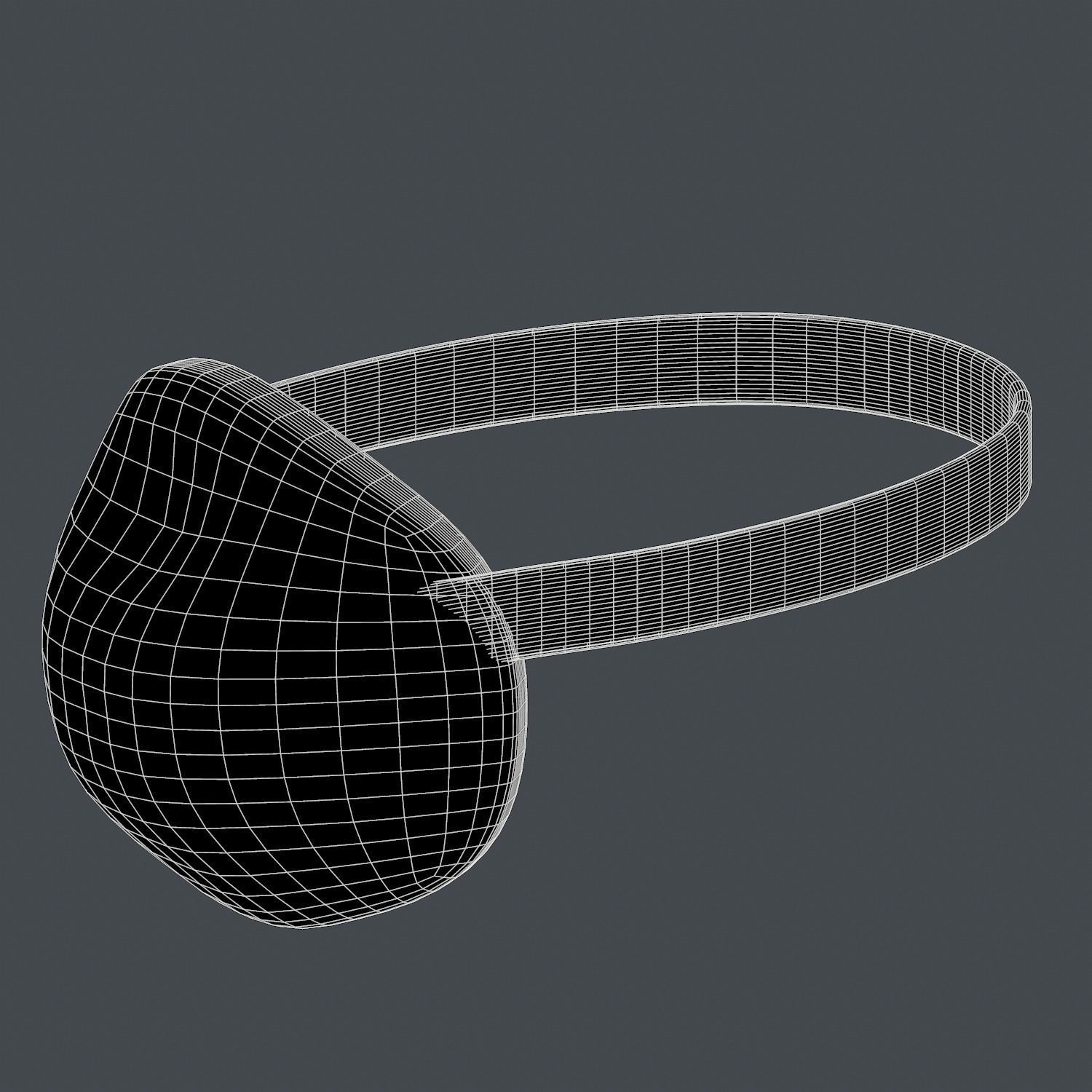 Gas mask helmet 3d model scifi Low-poly Low-poly 3D model_6