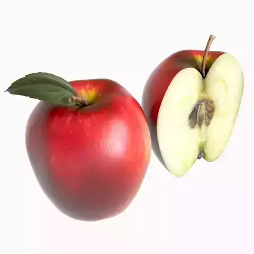 red apple 3D model