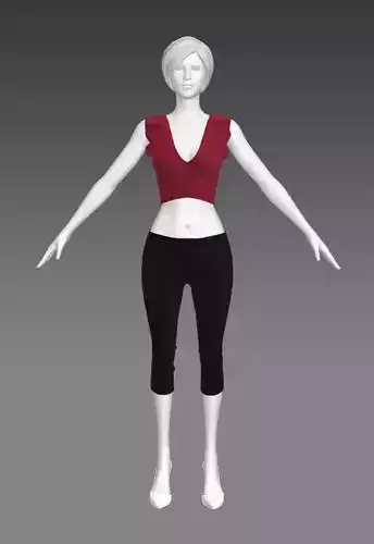 Woman Clothing A-Pose 591