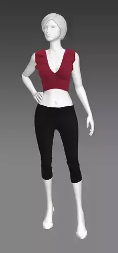 Woman Clothing A-Pose 593