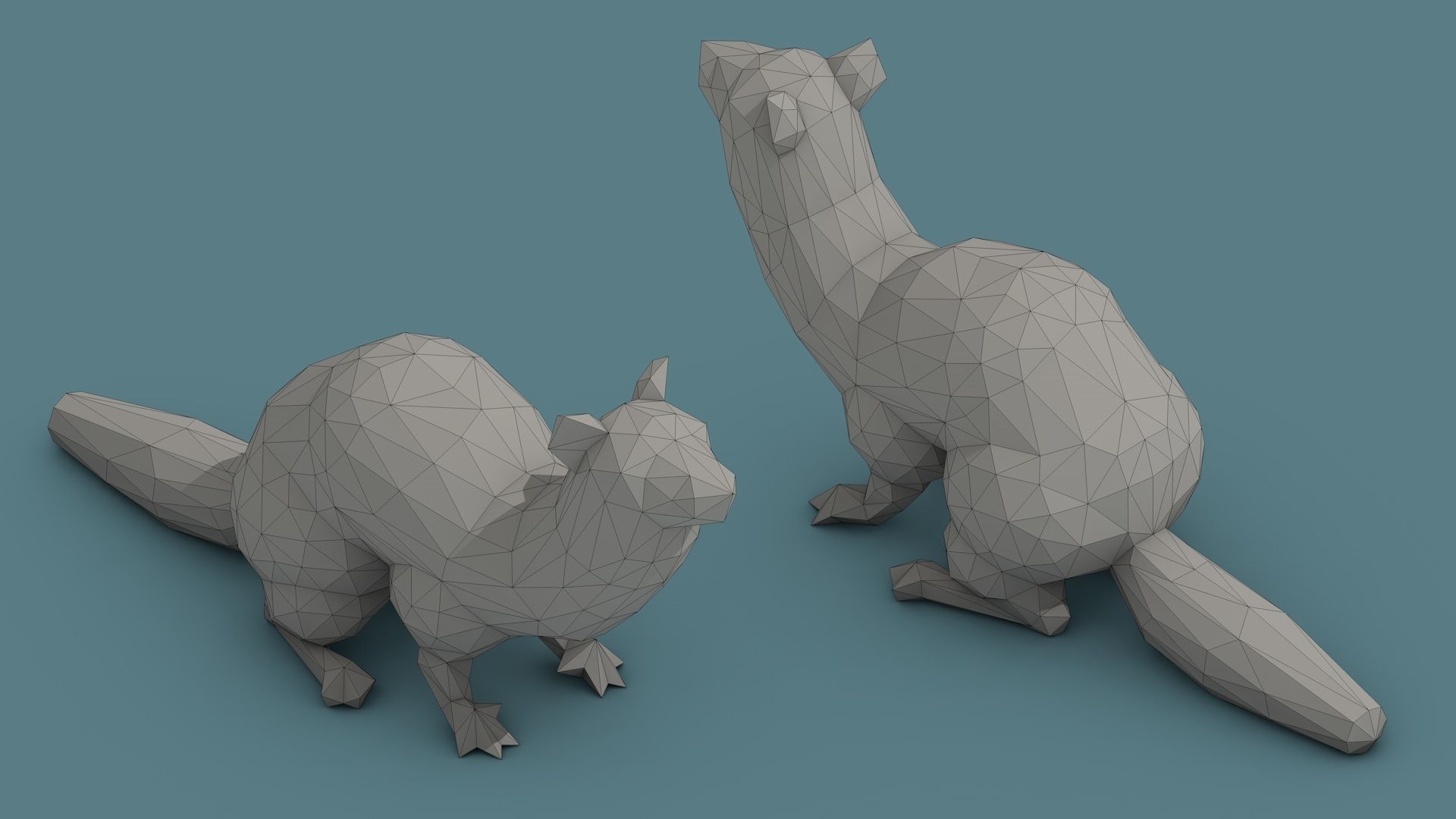 Low Poly Animal Pack 01 Isometric Icon Low-poly 3D model_37