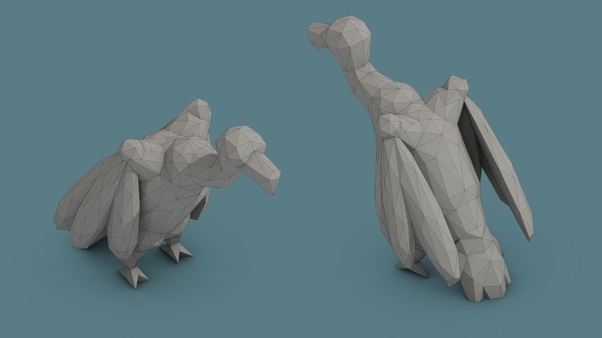 Low Poly Animal Pack 01 Isometric Icon Low-poly 3D model_49