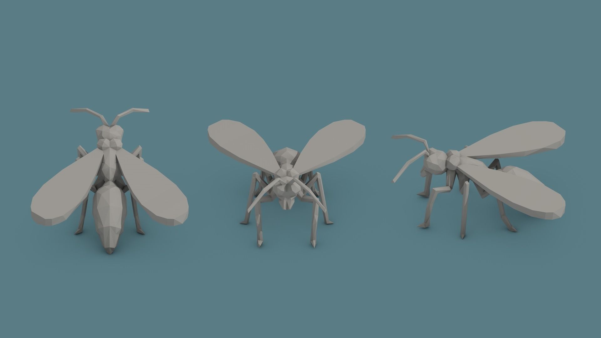 Low Poly Animal Pack 01 Isometric Icon Low-poly 3D model_46